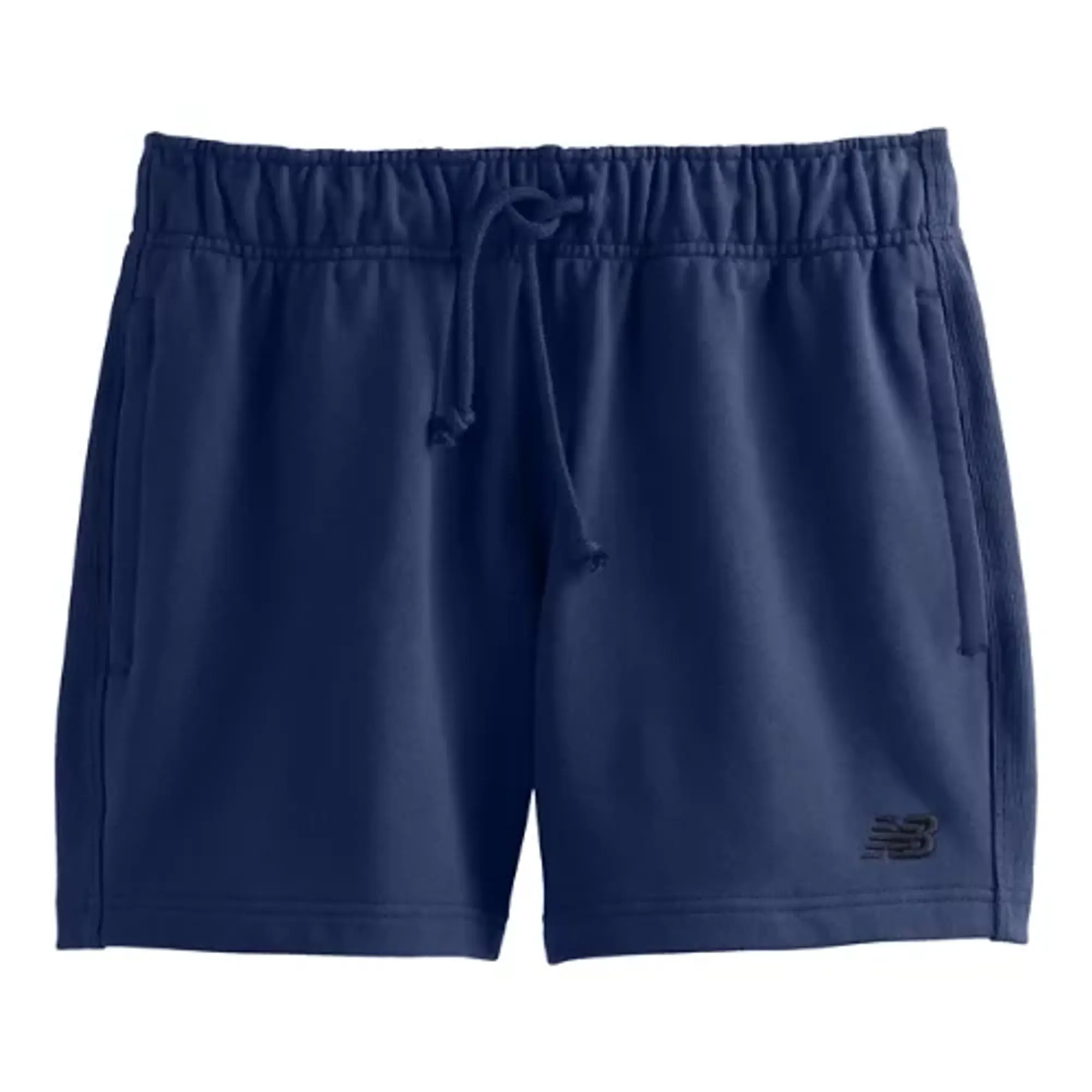 New Balance Men's Athletics French Terry Short 5 in Blue Cotton