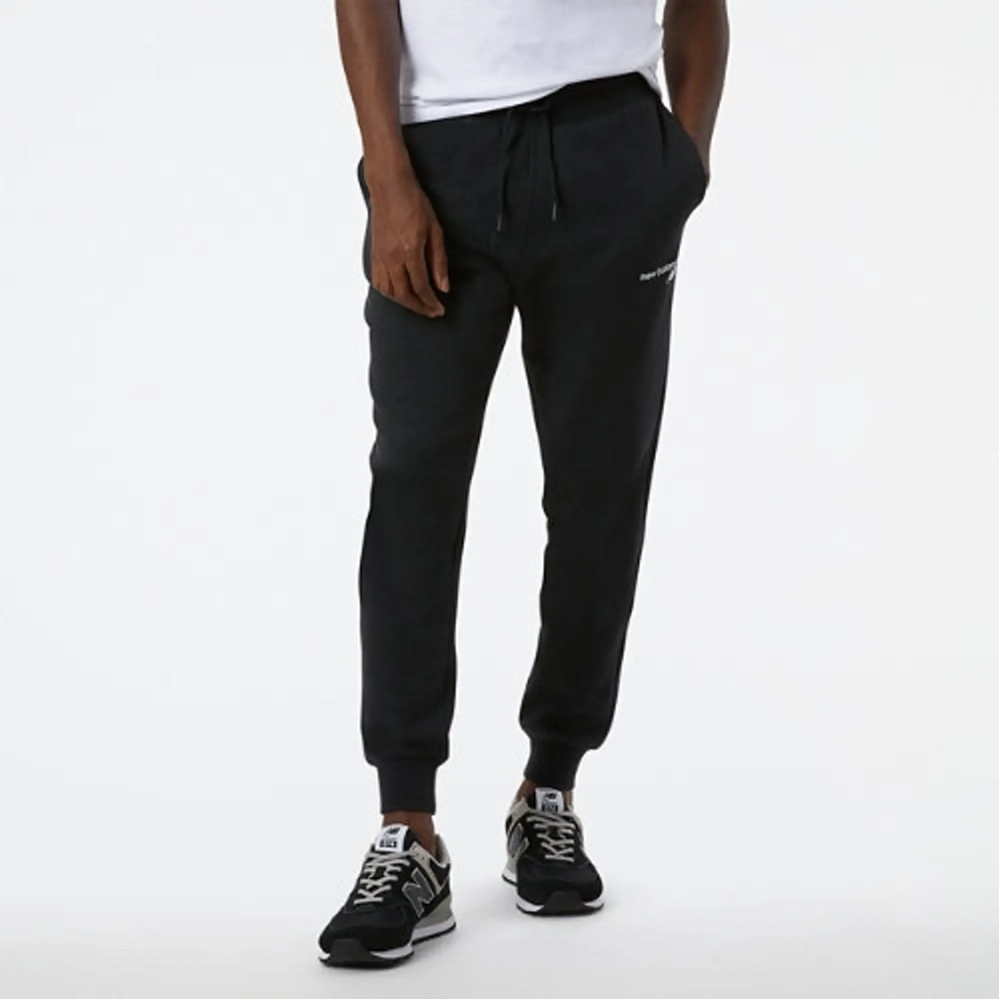 New Balance Men's NB Classic Core Fleece Pant in Black Cotton