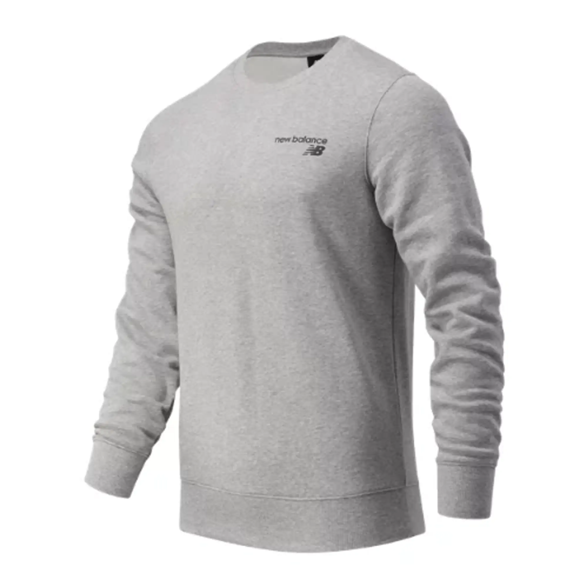 New Balance Men's NB Classic Core Fleece Crew in Grey Cotton