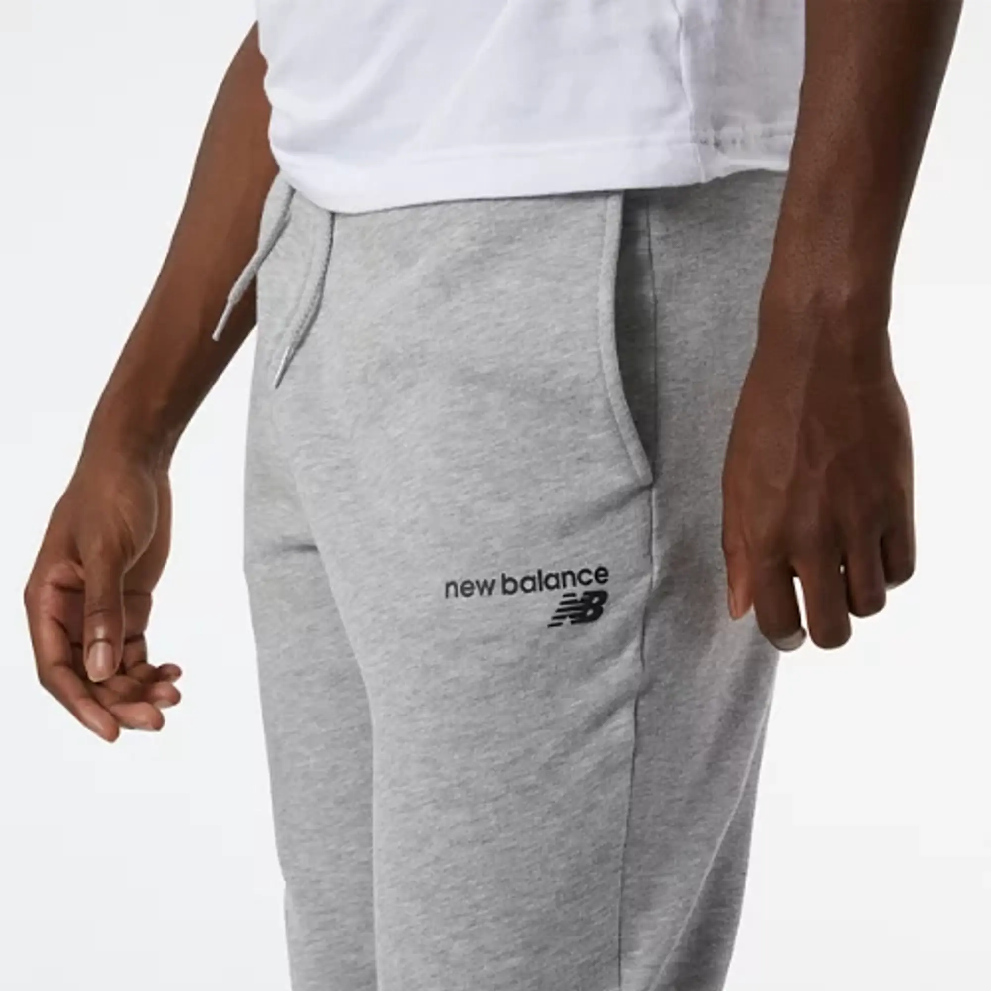 New Balance Men's NB Classic Core Fleece Pant in Grey Cotton