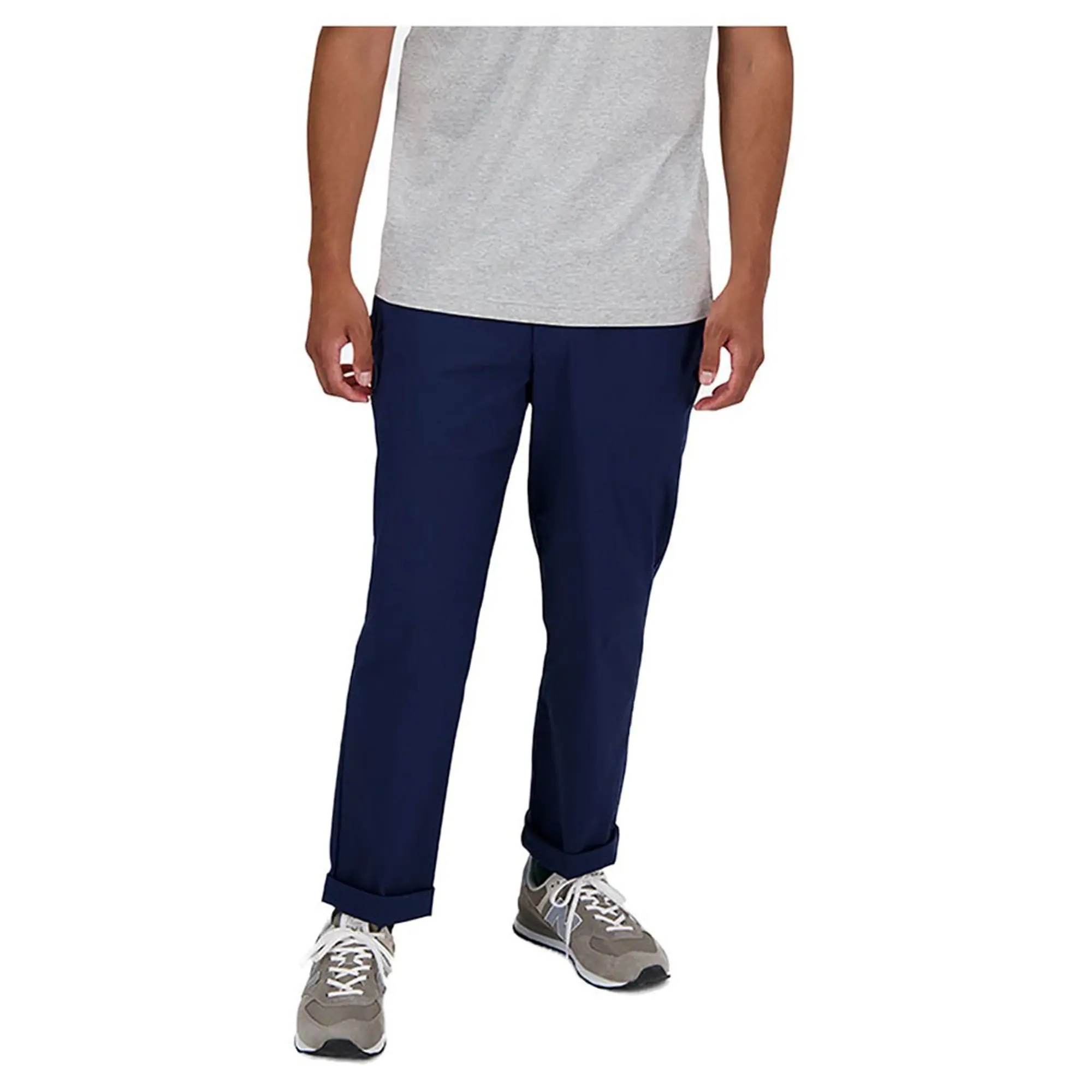 New Balance Men's Twill Straight Pant 30 in Blue Cotton Twill