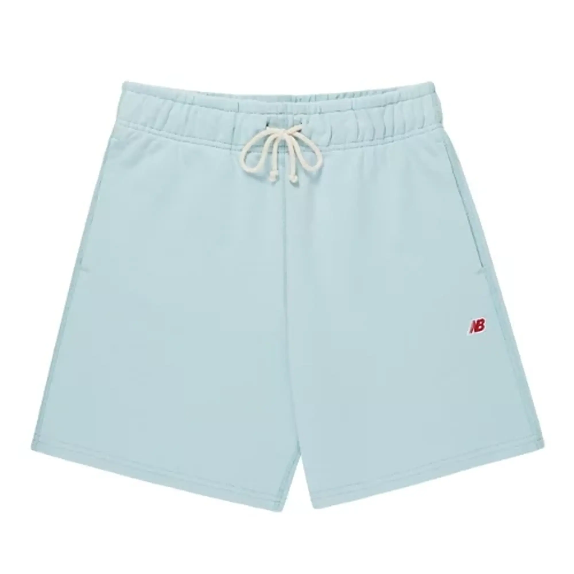 New Balance Men's MADE in USA Core Short in Grey Cotton Fleece