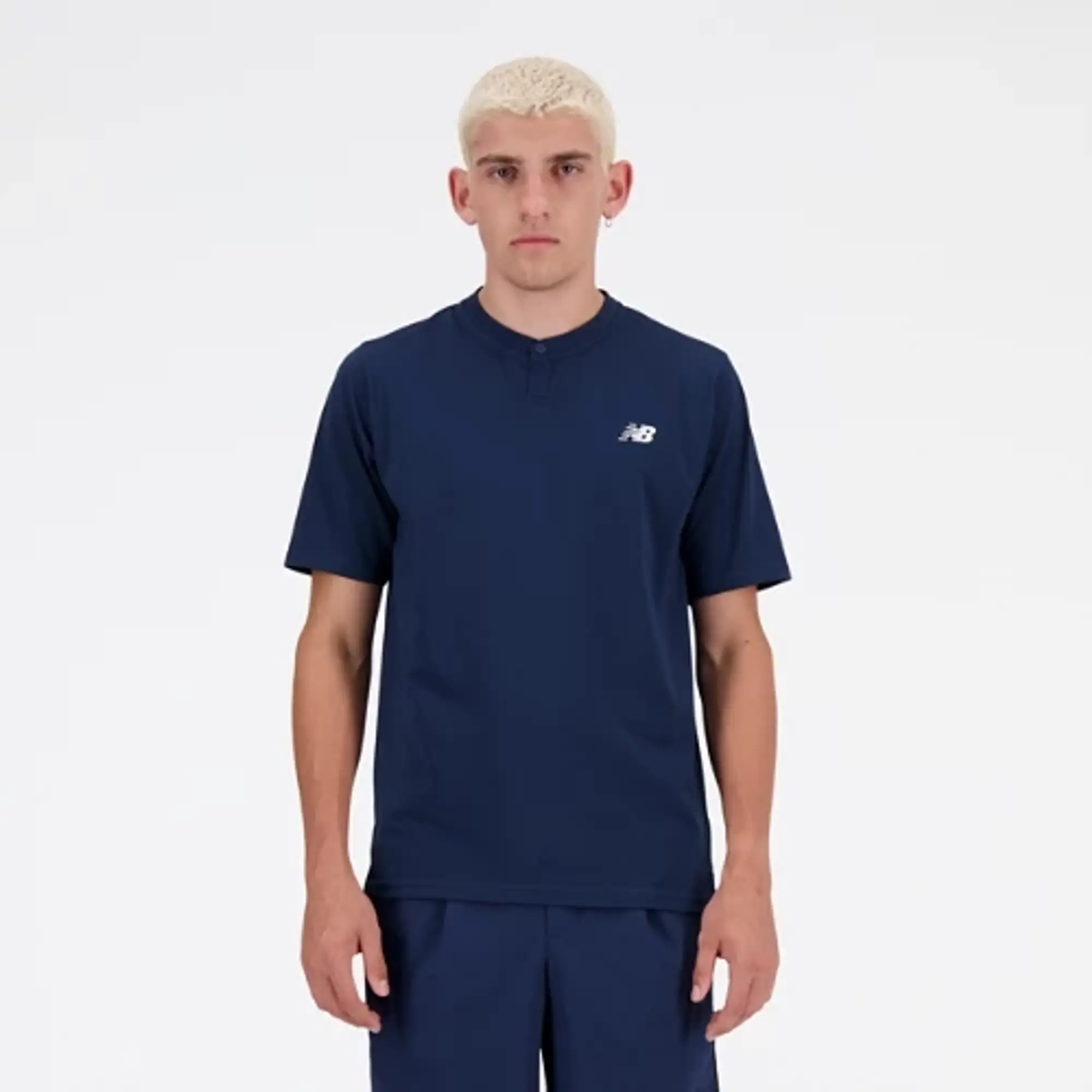 New Balance Men's Tournament Top in Blue Poly Knit
