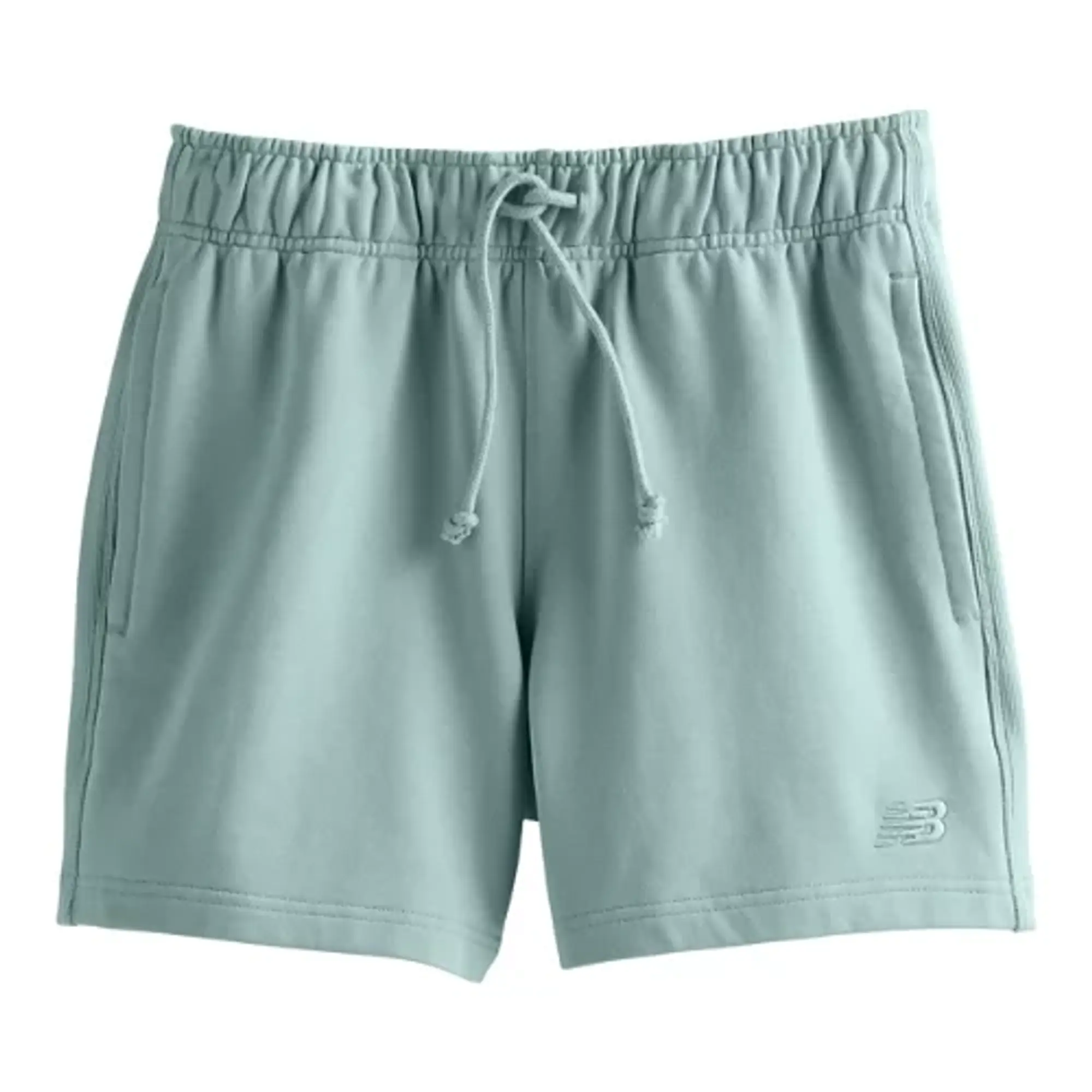 New Balance Men's Athletics French Terry Short 5 in Green Cotton