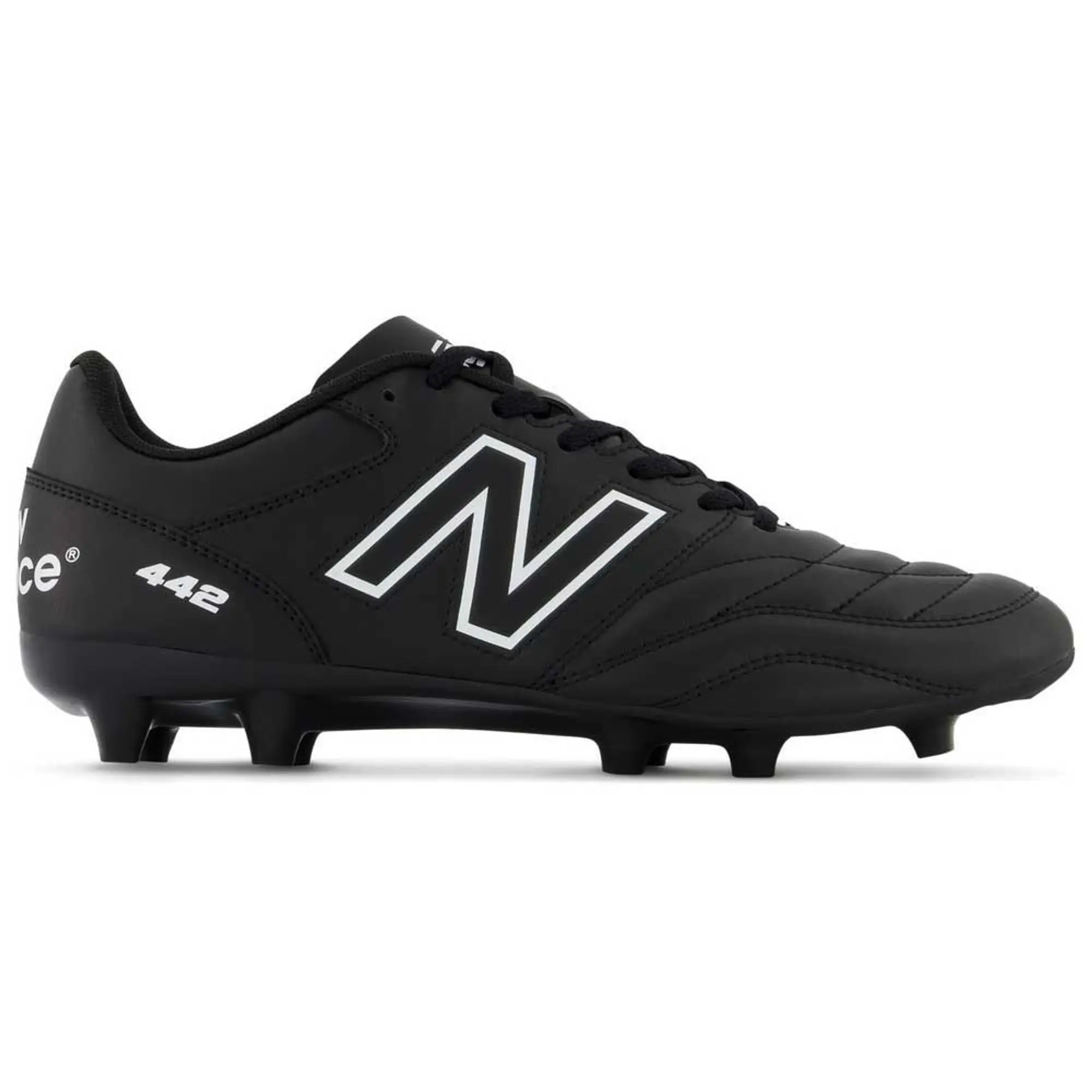 New Balance Men's 442 V2 ACADEMY FG in Black/White Synthetic