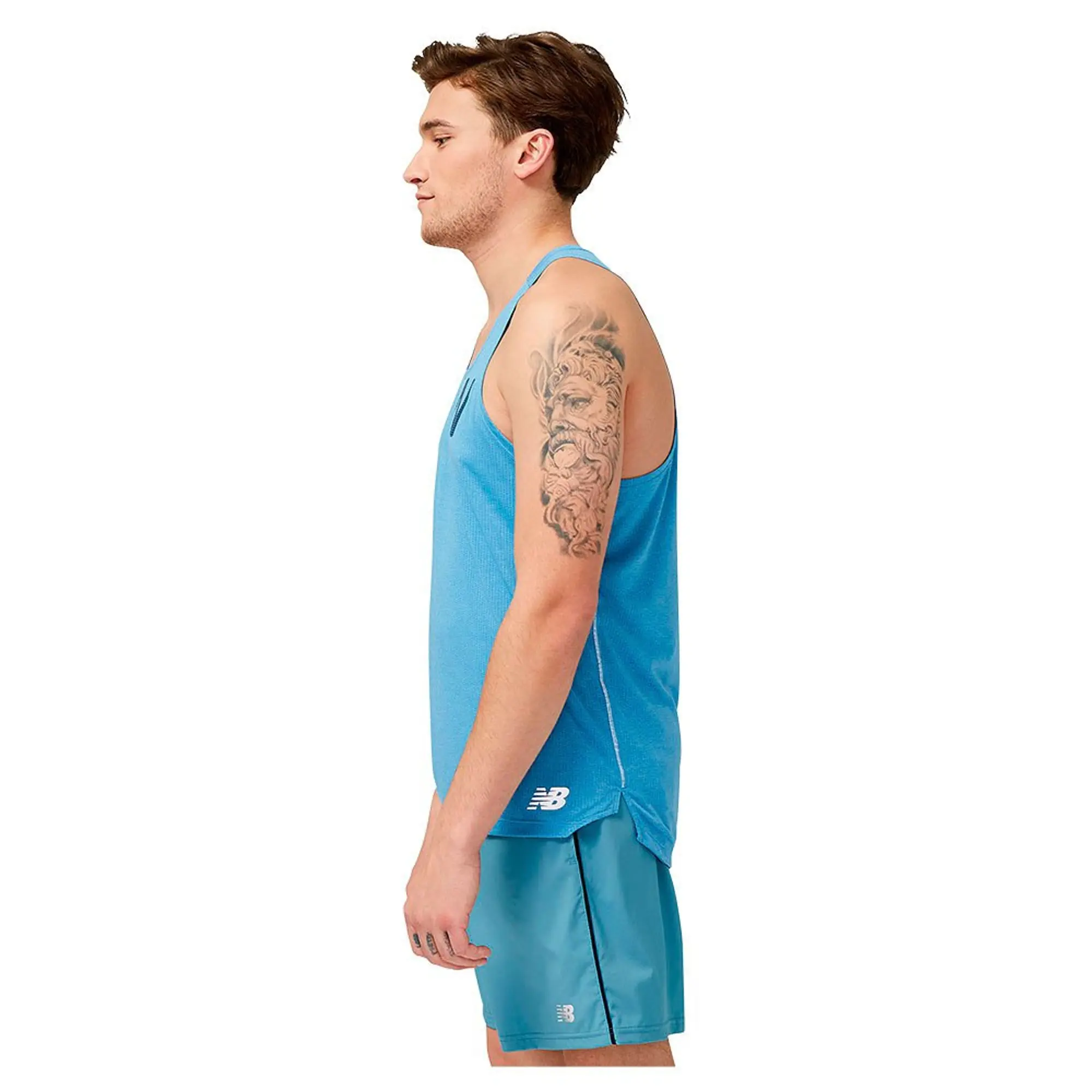 New Balance Graphic Impact Sleeveless T-shirt  - Blue