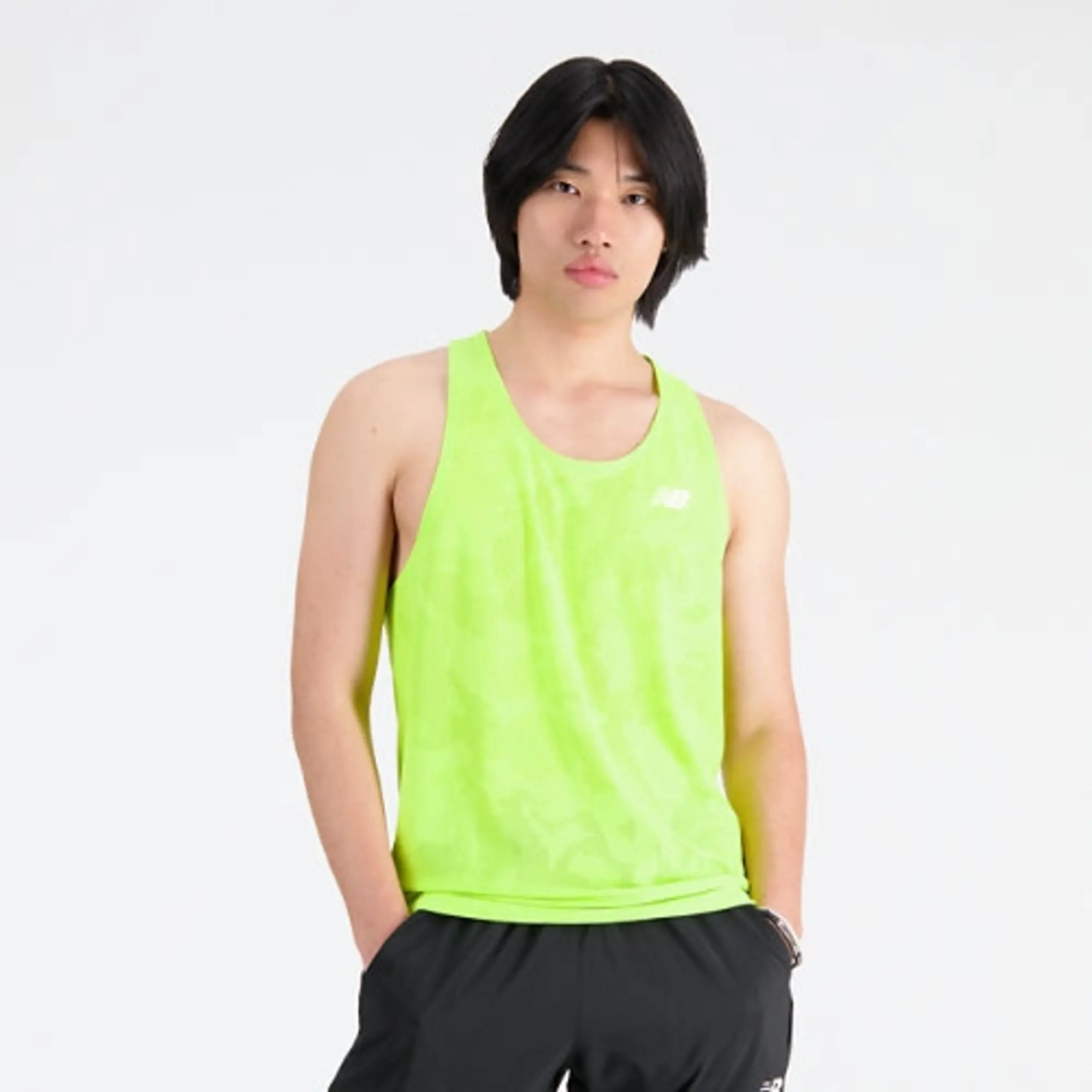 New Balance Q Speed Jacquard Singlet - Yellow