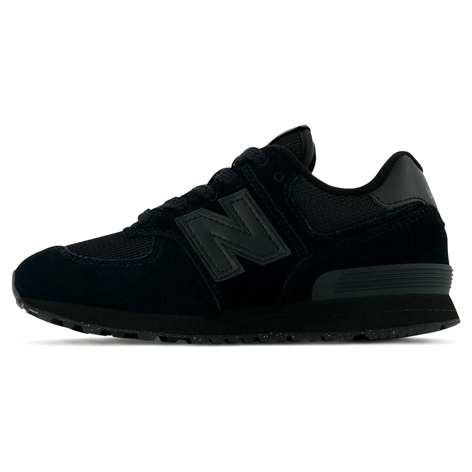 New Balance Kids' 574 Core in Black Leather