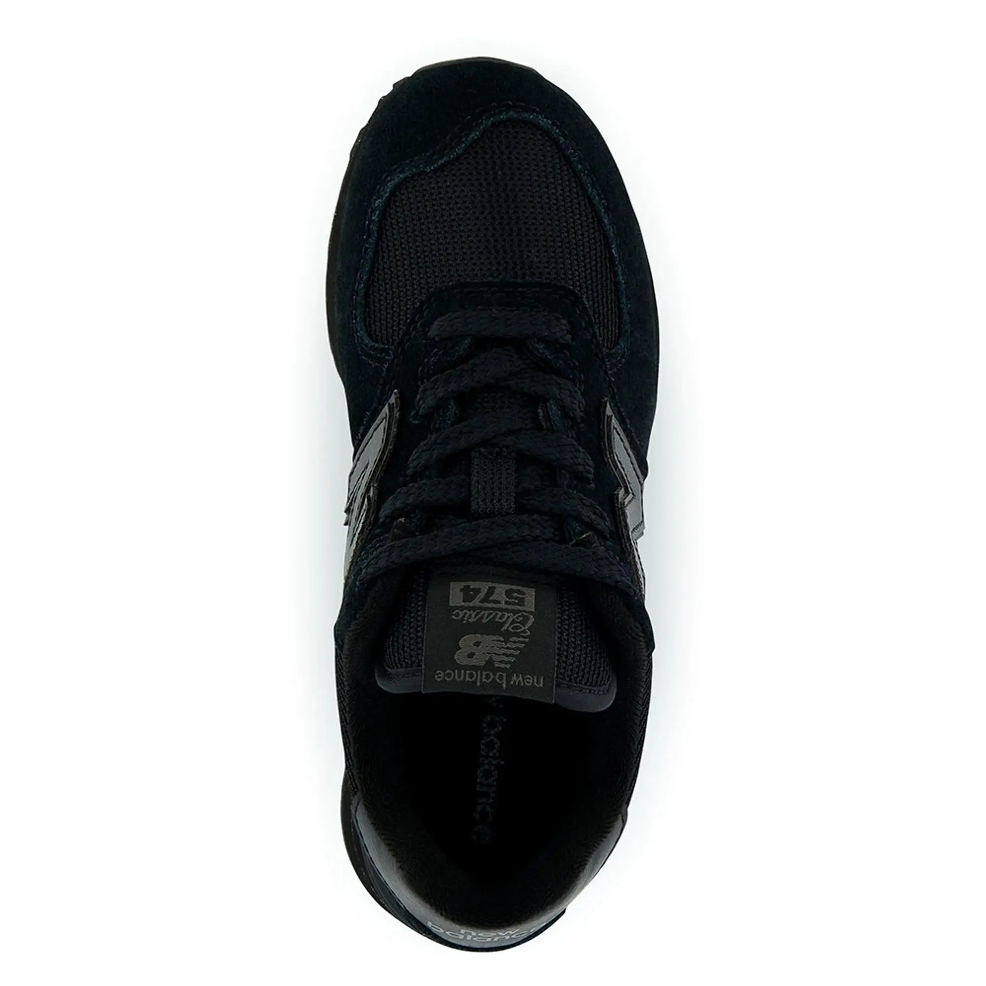 New Balance Kids' 574 Core in Black Leather