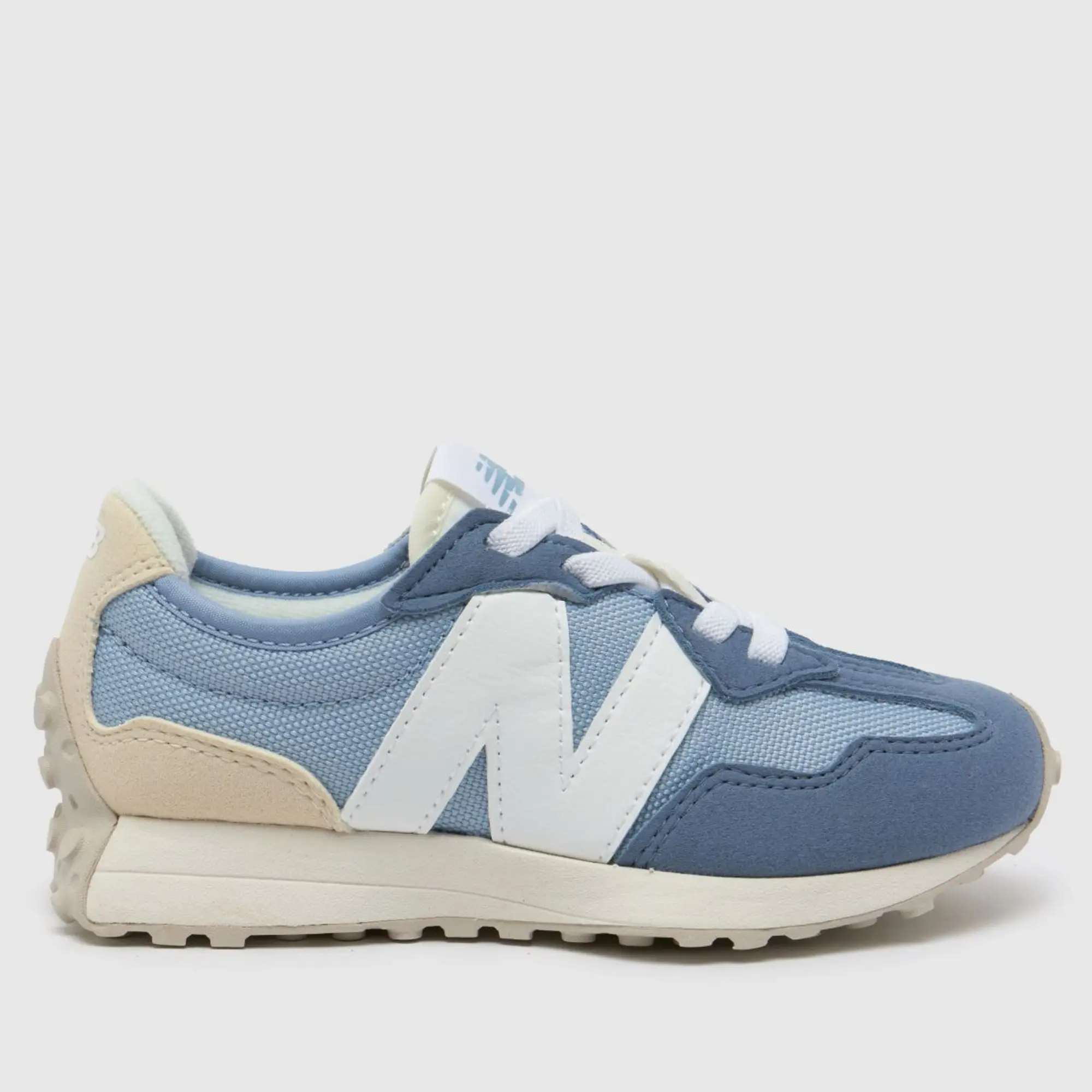 New Balance pale blue 327 Boys Junior trainers
