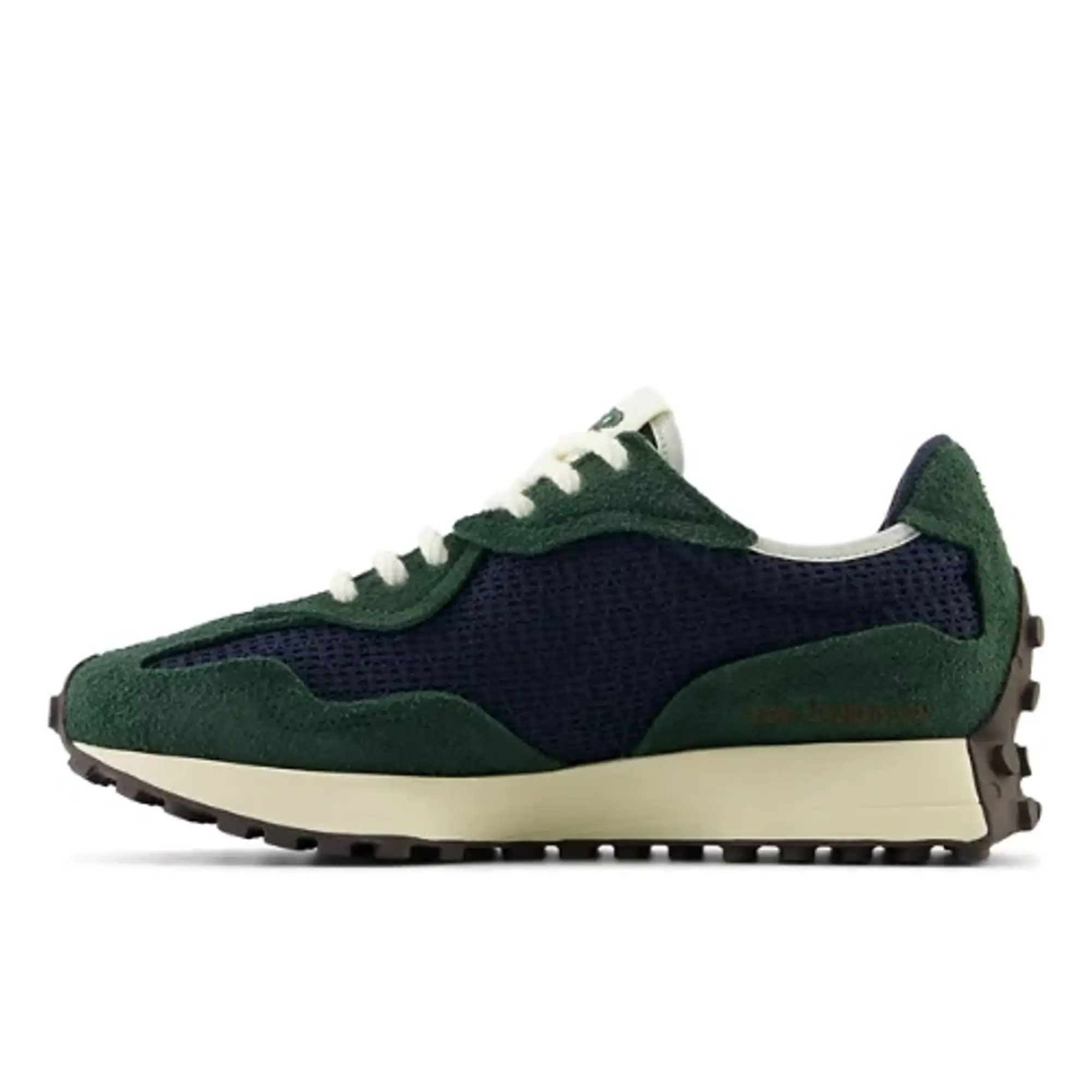 New Balance Unisex 327 in Green/Grey Suede/Mesh