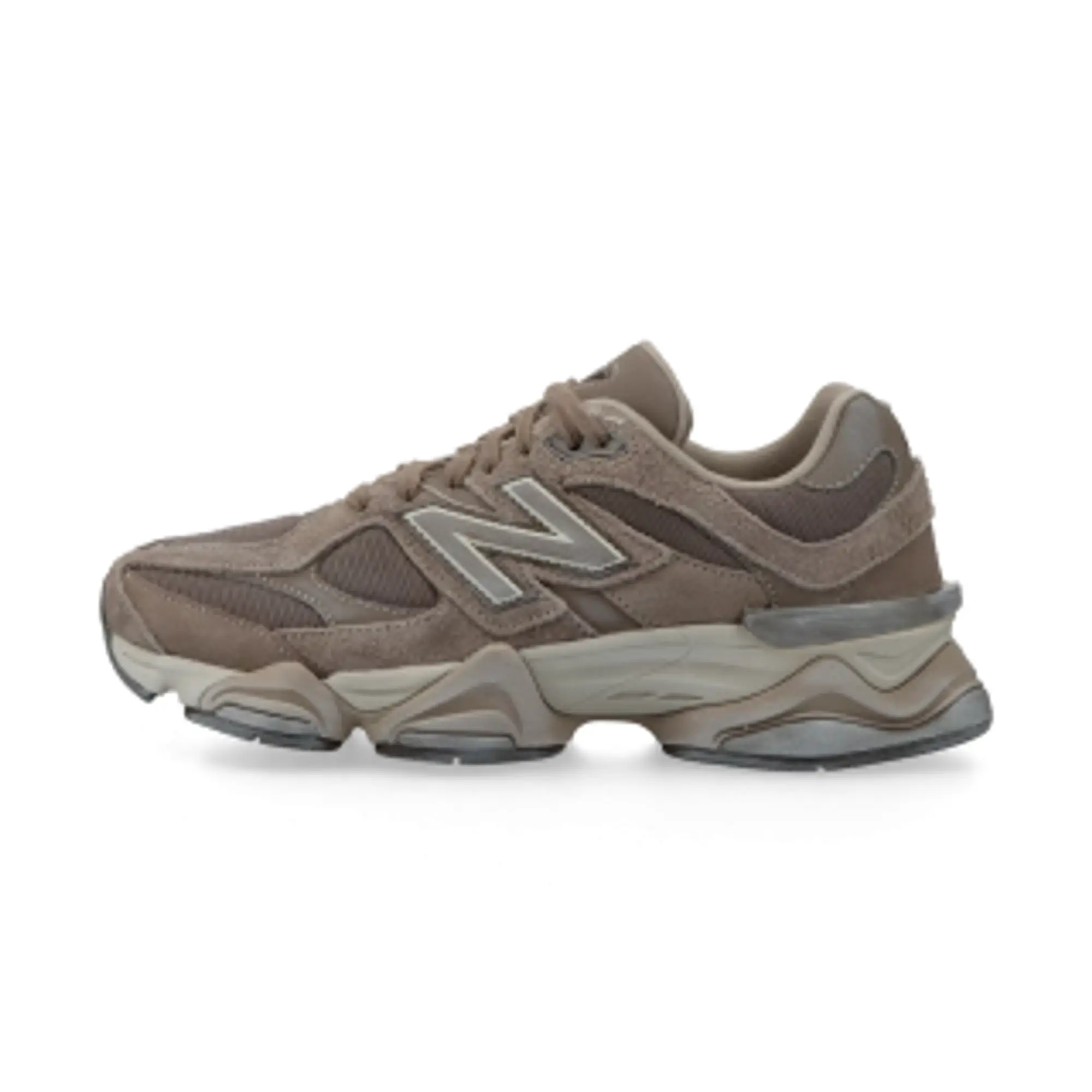 New Balance Unisex 9060 in Brown/Grey Leather