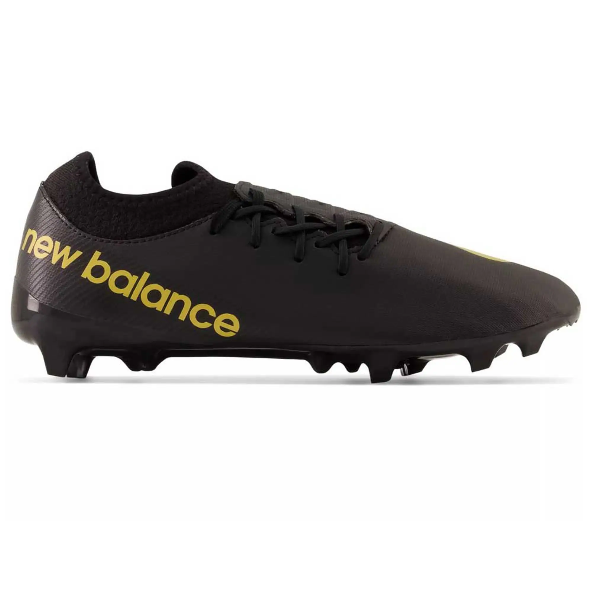 New Balance Men's Furon v7 Dispatch FG in Black/Yellow Synthetic