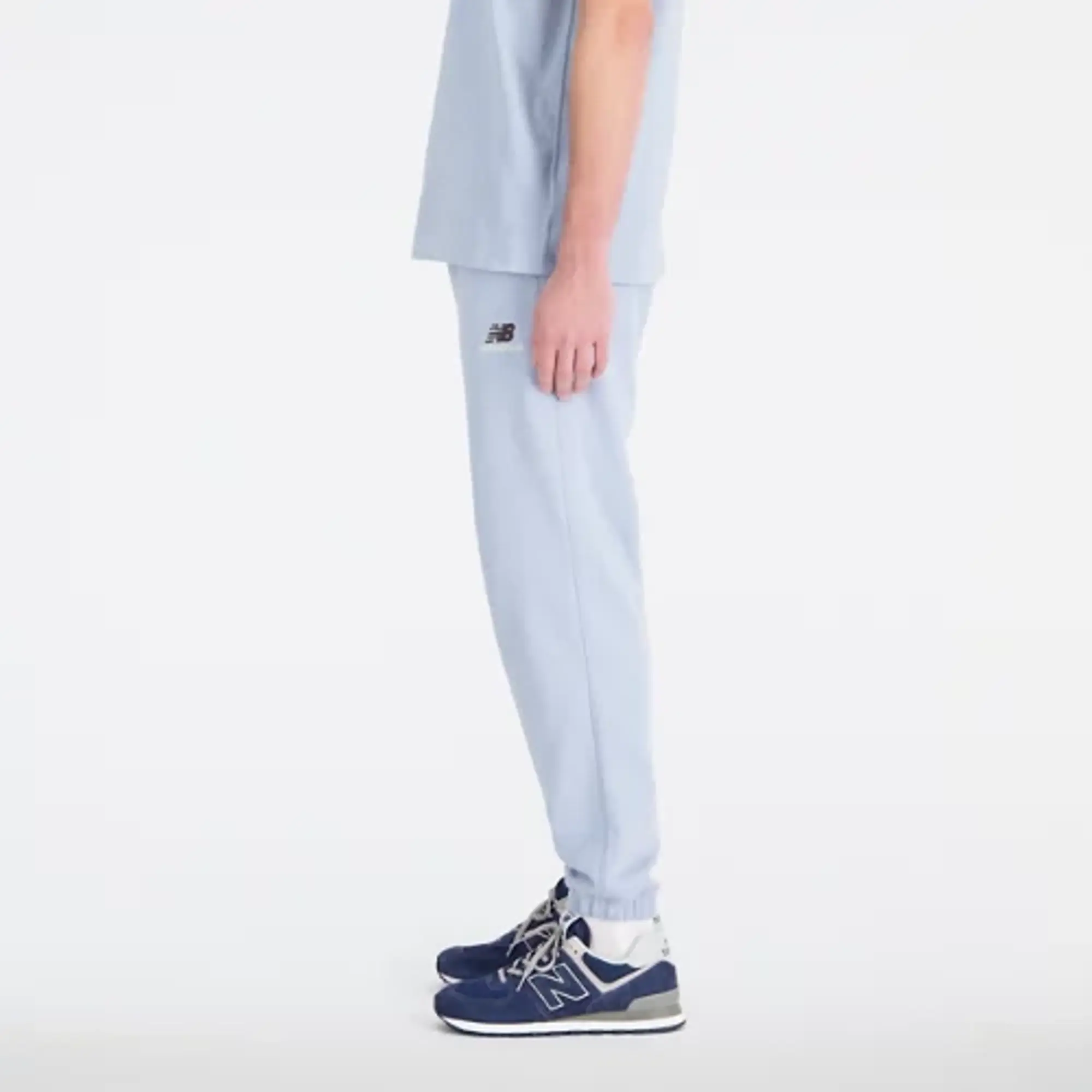 New Balance Unisex Uni-ssentials French Terry Sweatpant in Grey Cotton