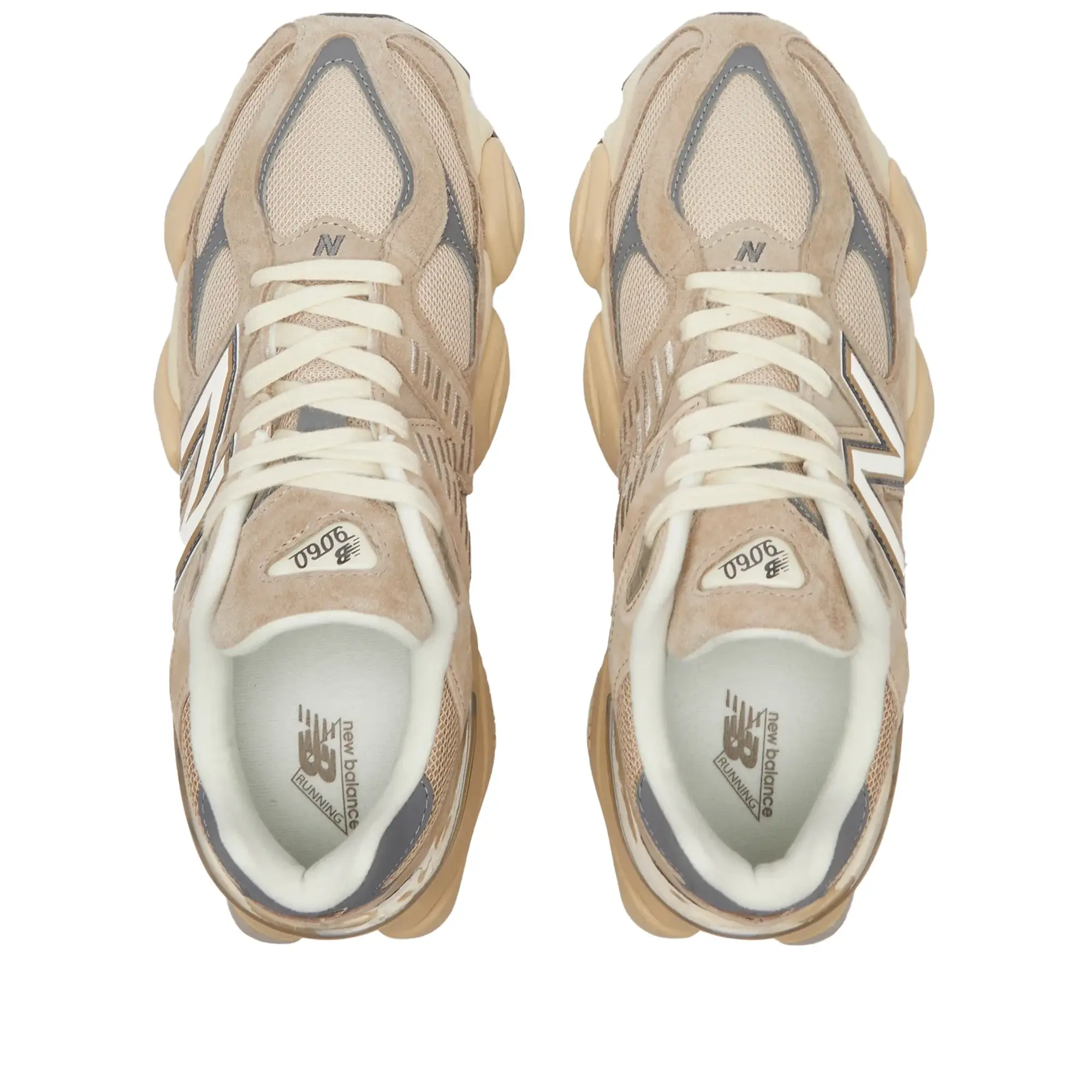 New Balance 9060 Trainers In Beige And Navy-Neutral