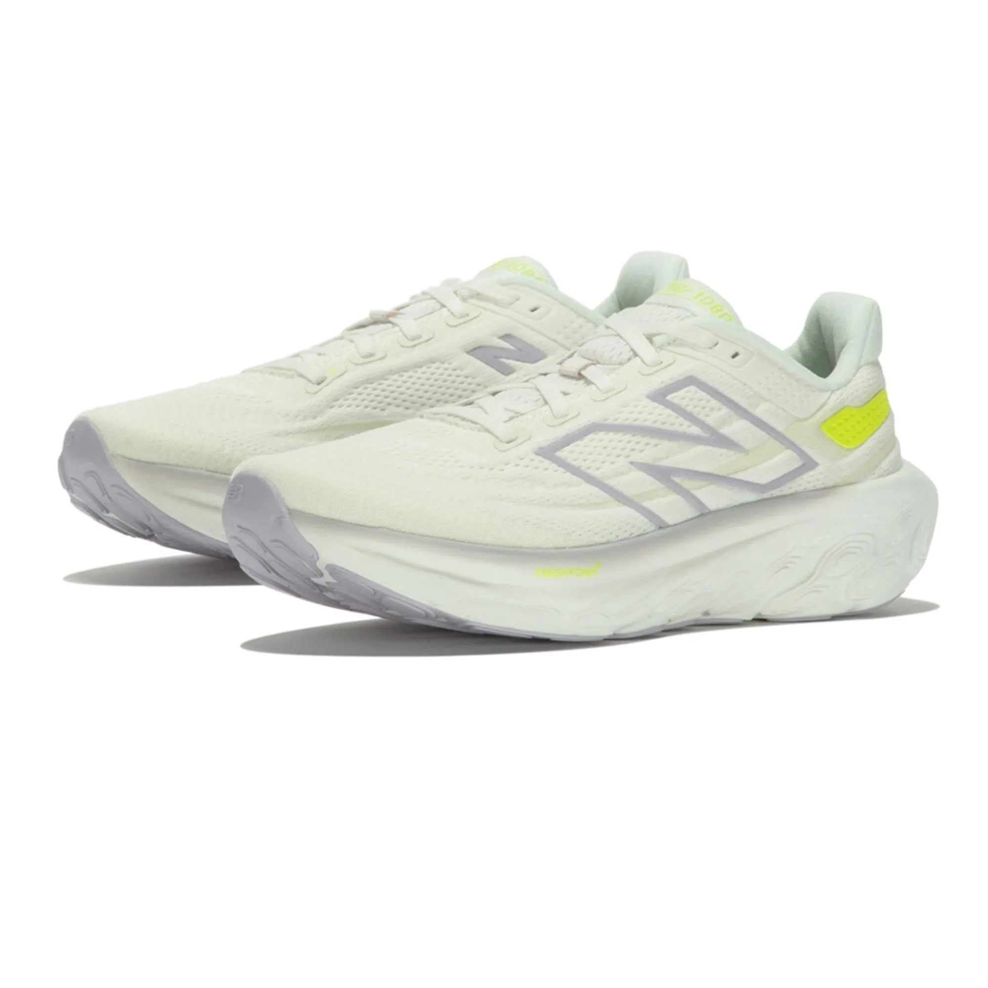 New Balance Women's Fresh Foam X 1080v13 in White/Purple Synthetic