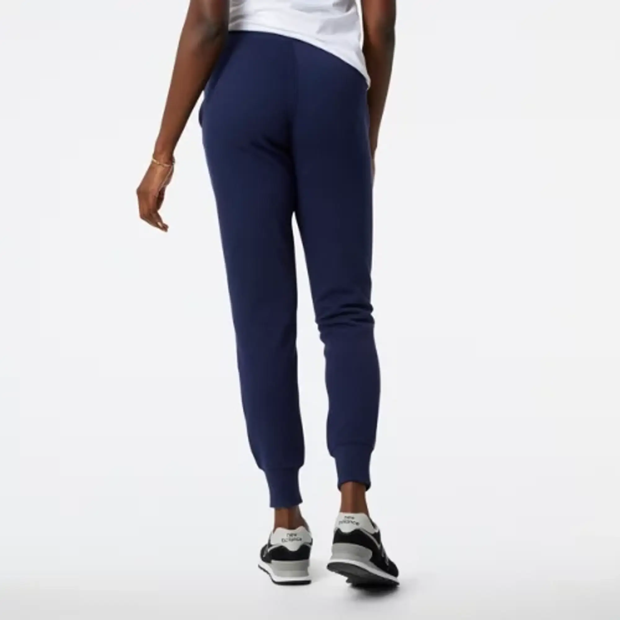 New Balance Women's NB Classic Core Fleece Pant in Blue Cotton