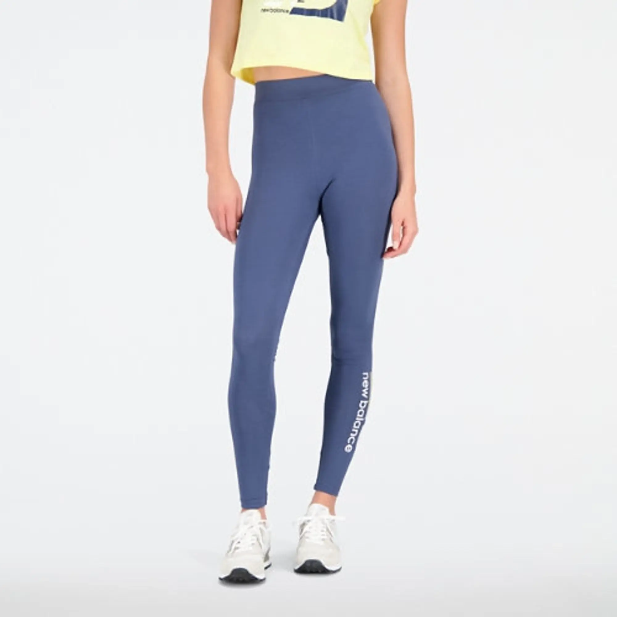 New Balance Women's NB Classic Legging in Blue Poly Knit