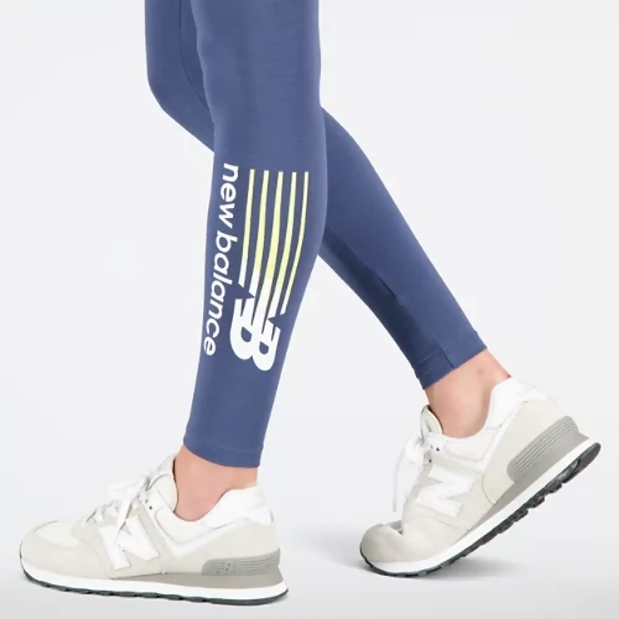 New Balance Women's NB Classic Legging in Blue Poly Knit