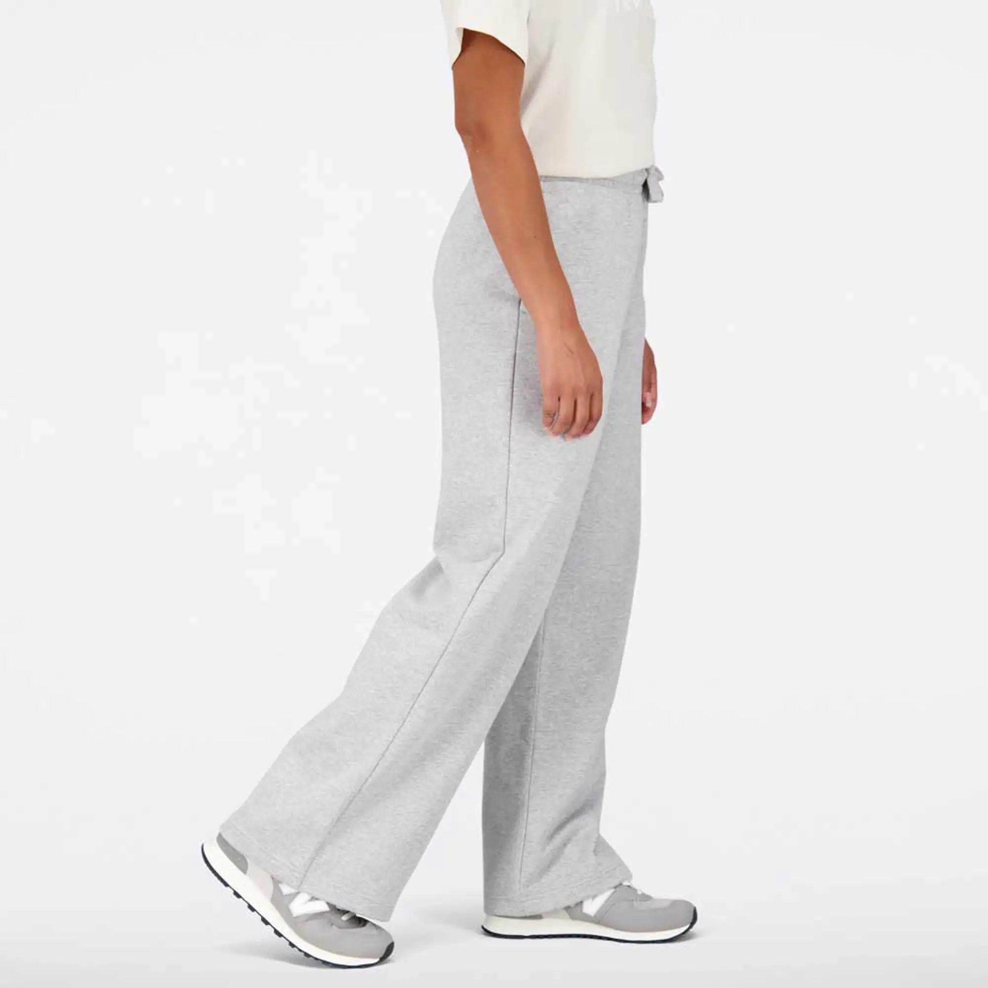 New Balance Essentials Stacked Logo Wide Legged Pants