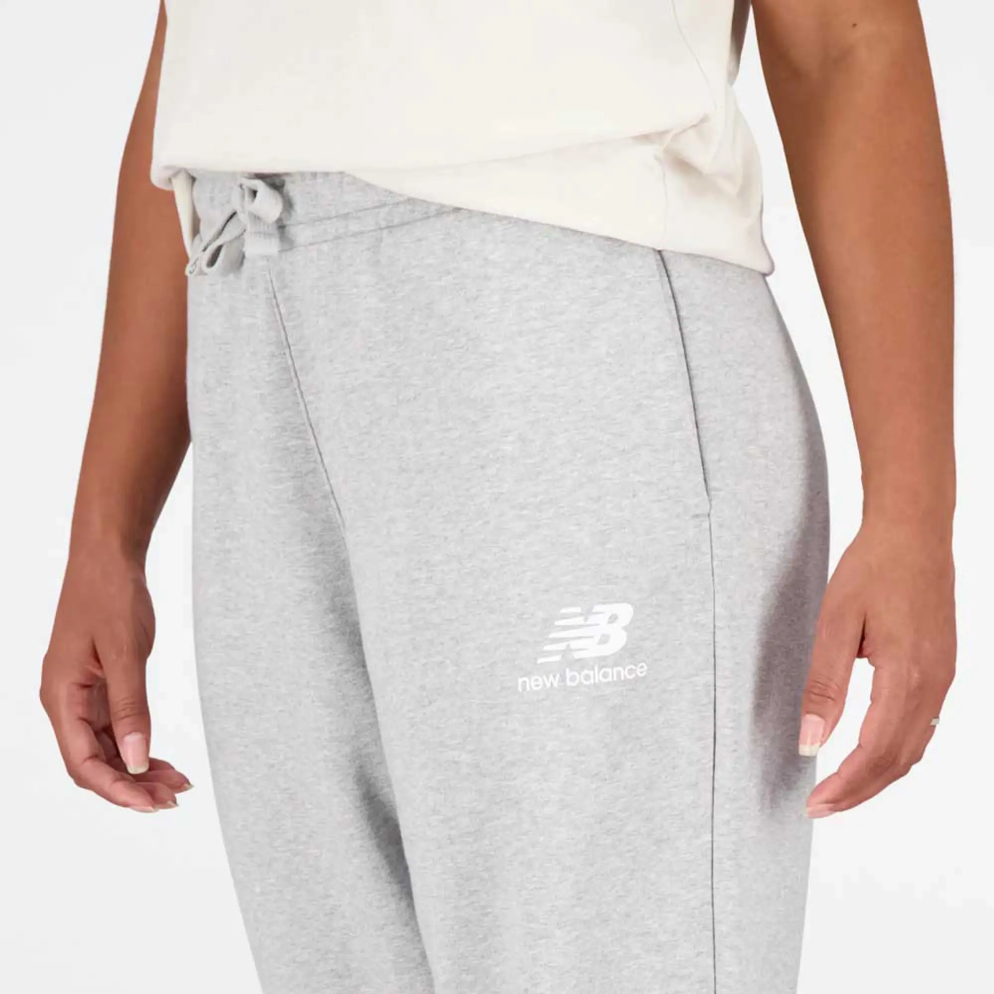 New Balance Essentials Stacked Logo Wide Legged Pants