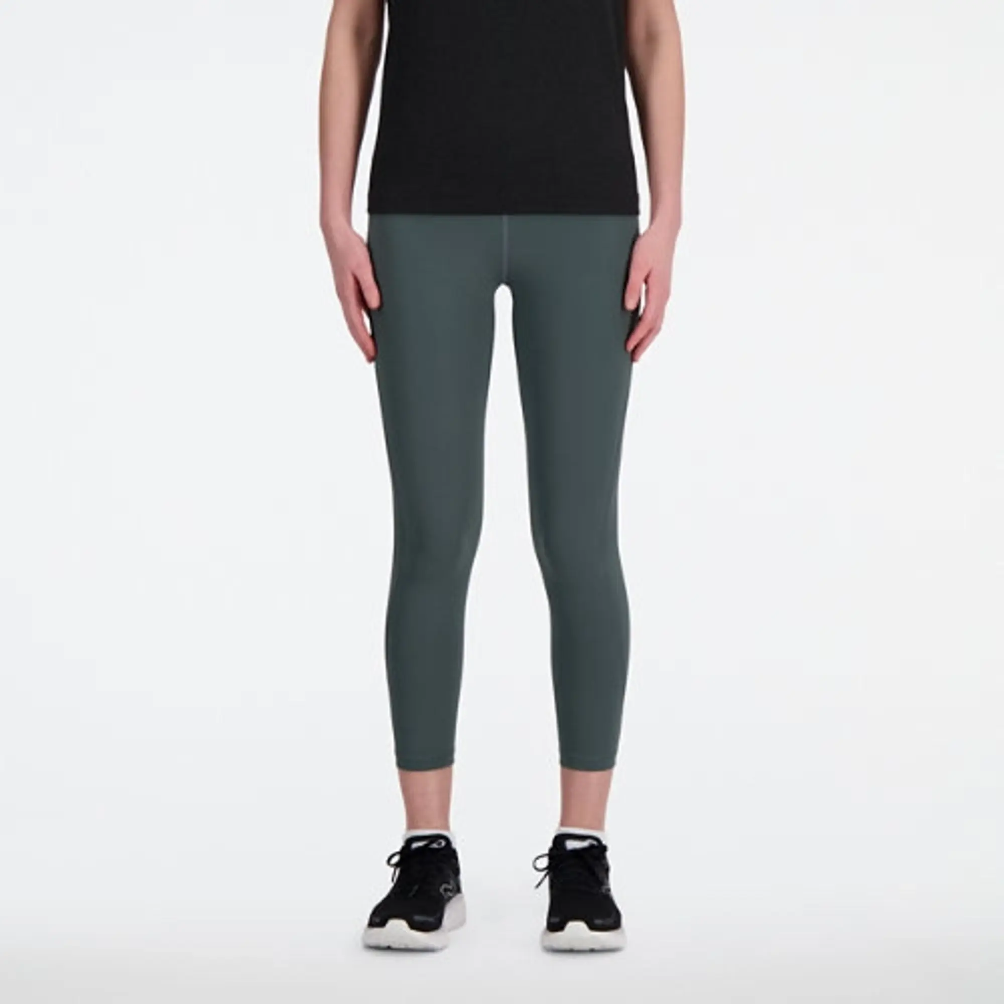 New Balance Women's NB Sleek High Rise Legging 23 in Grey Poly Knit