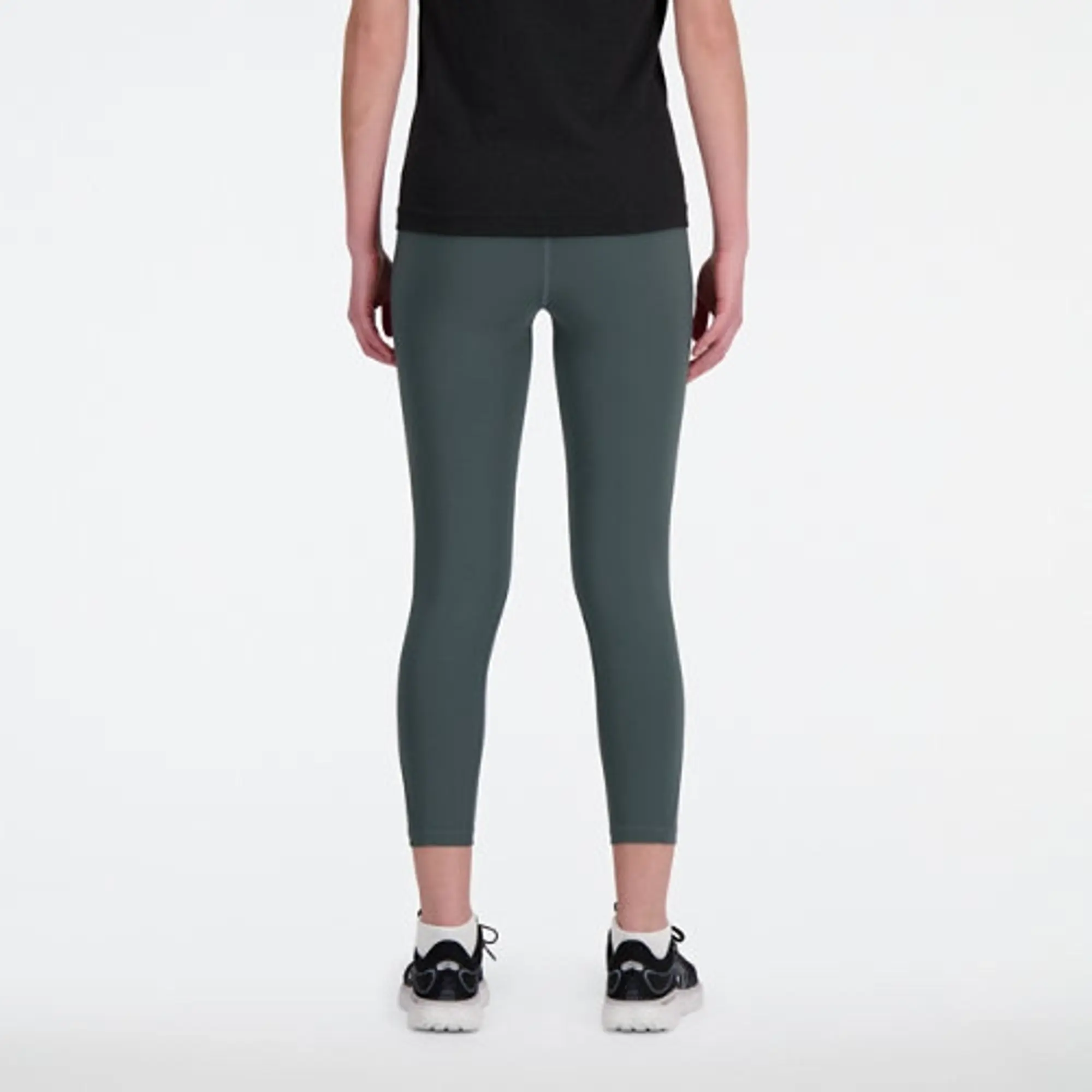 New Balance Women's NB Sleek High Rise Legging 23 in Grey Poly Knit