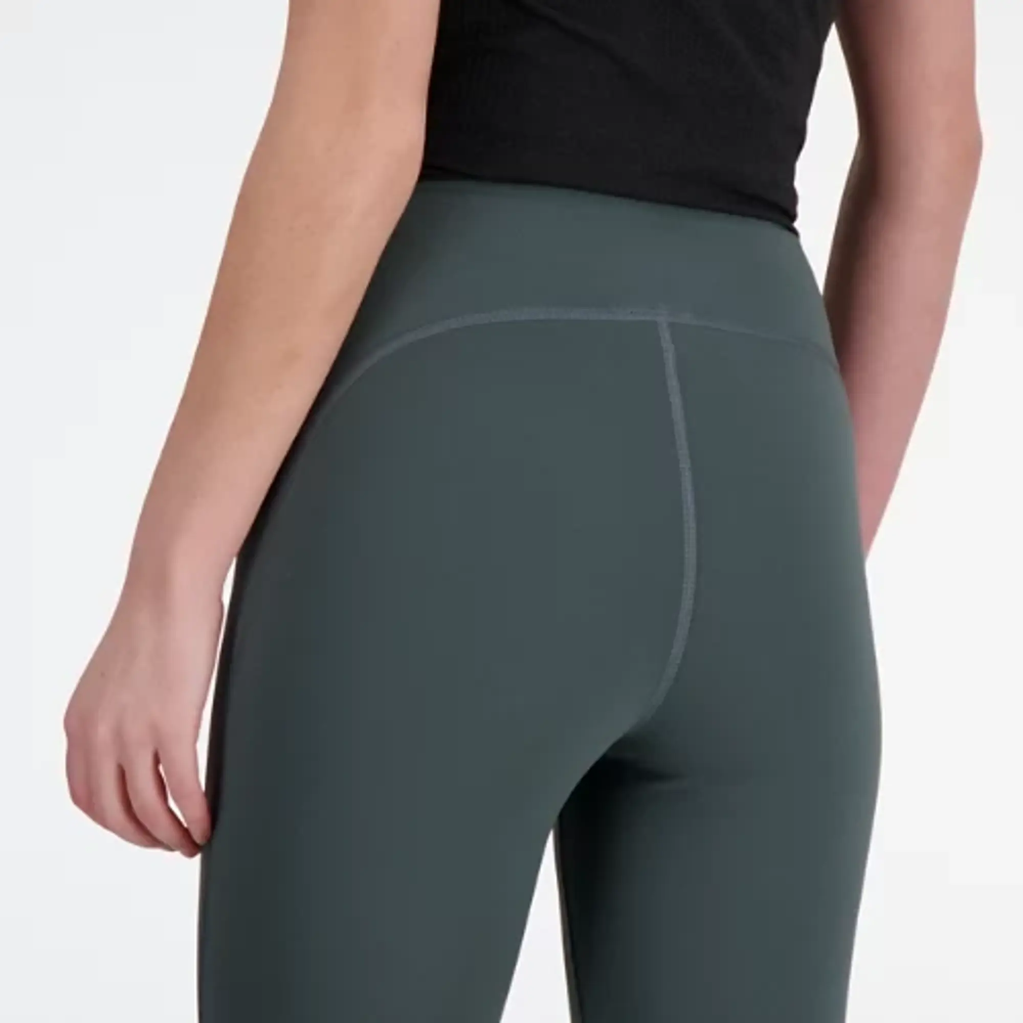New Balance Women's NB Sleek High Rise Legging 23 in Grey Poly Knit