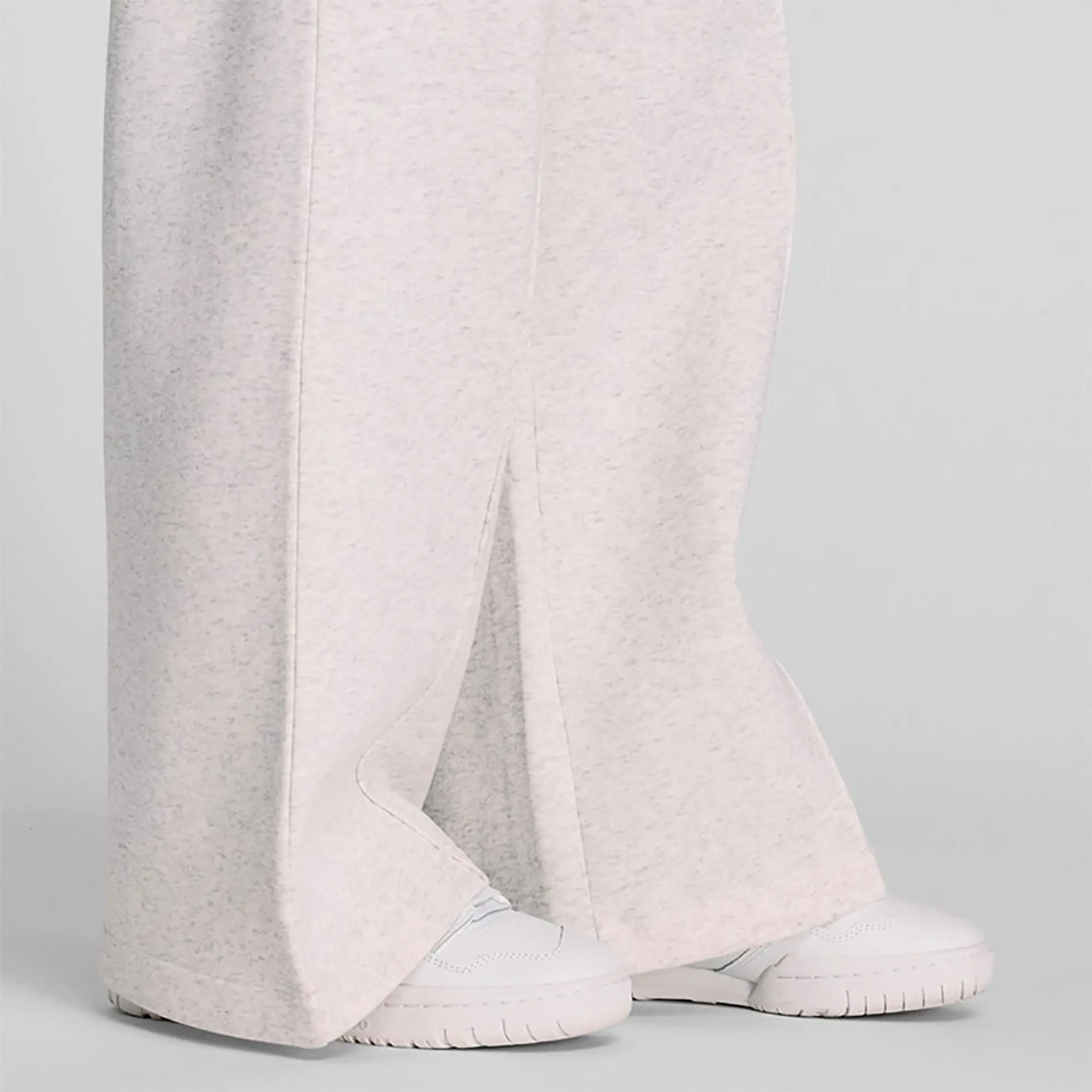 New Balance Women's Fleece Wide Leg Pant in Grey Poly Fleece