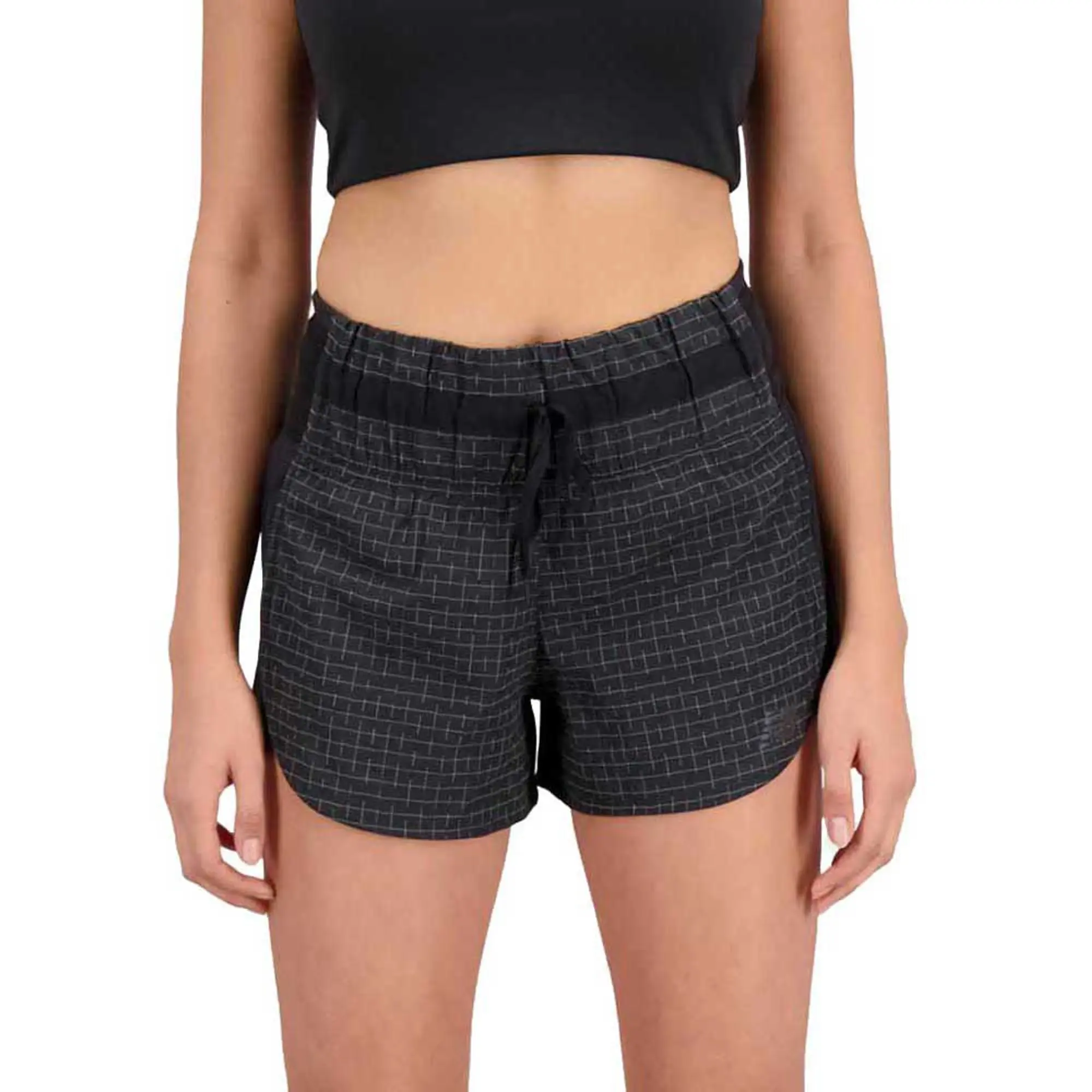 New Balance Women's Impact Run Luminous 3 Inch Short in Black Polywoven