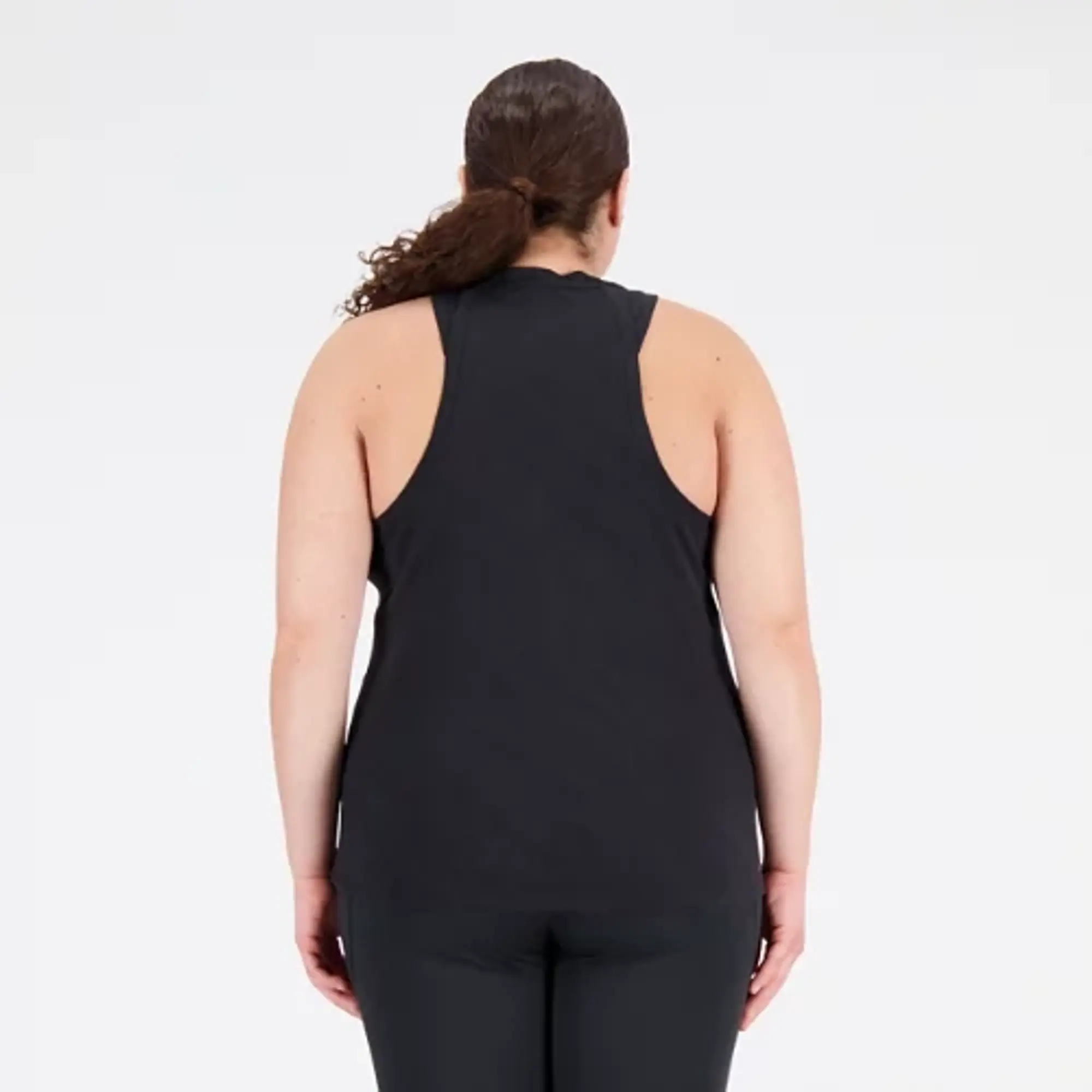 New Balance Women's Q Speed Jacquard Tank in Black Poly Knit