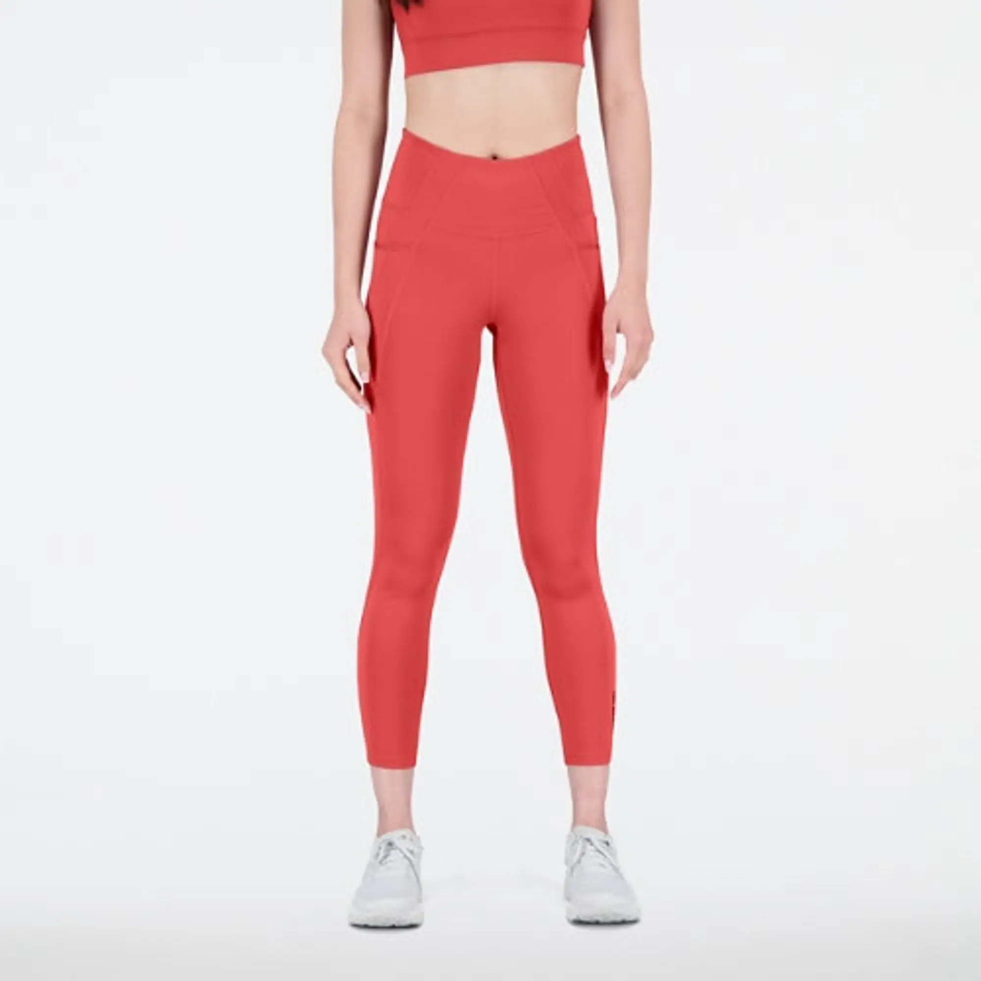 New Balance Shape Shield 7/8 High Rise Pocket Tights - Red