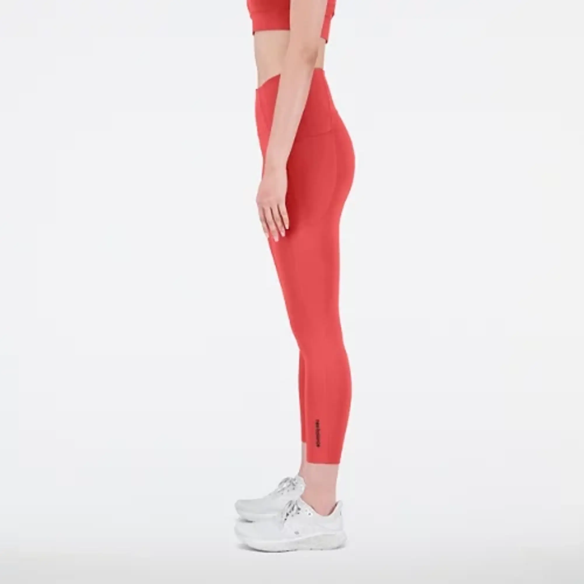 New Balance Shape Shield 7/8 High Rise Pocket Tights - Red