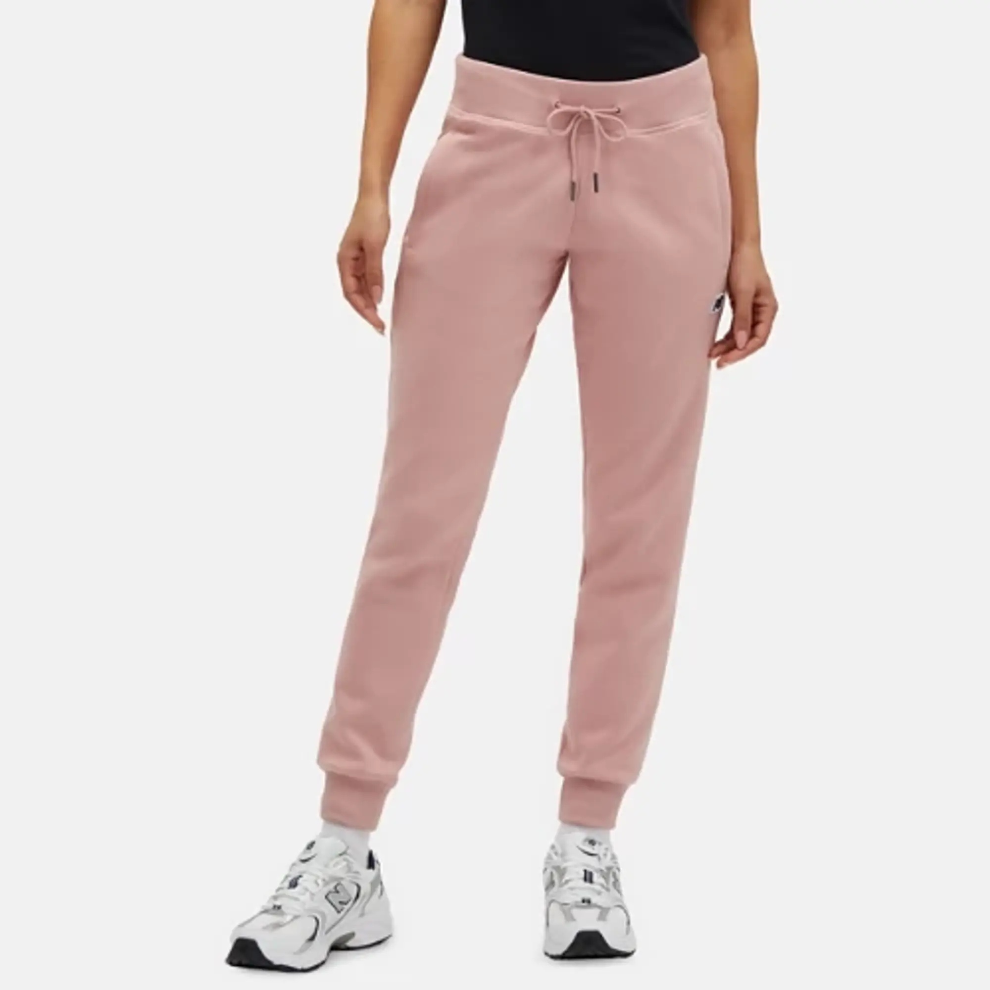 New Balance Women's NB Small Logo Pants in Pink Cotton