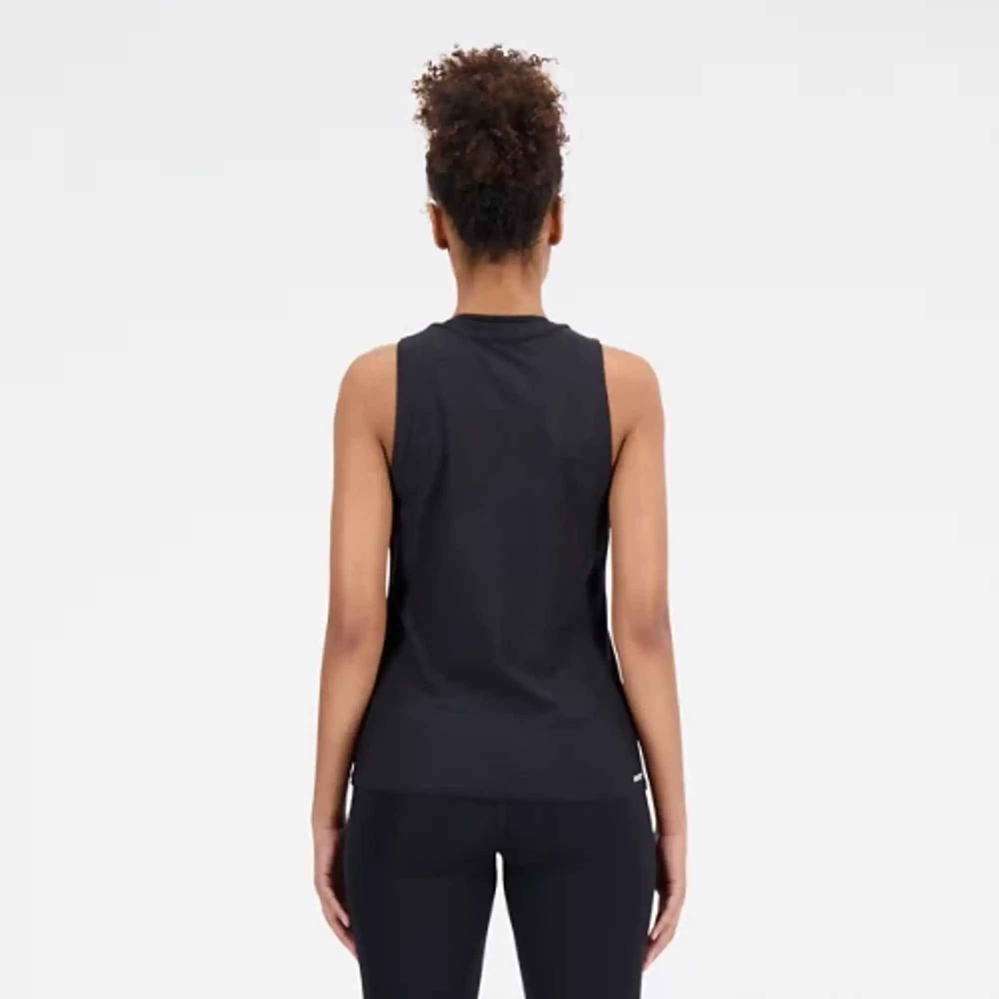 New Balance Women's Q Speed Jacquard Tank in Black Poly Knit