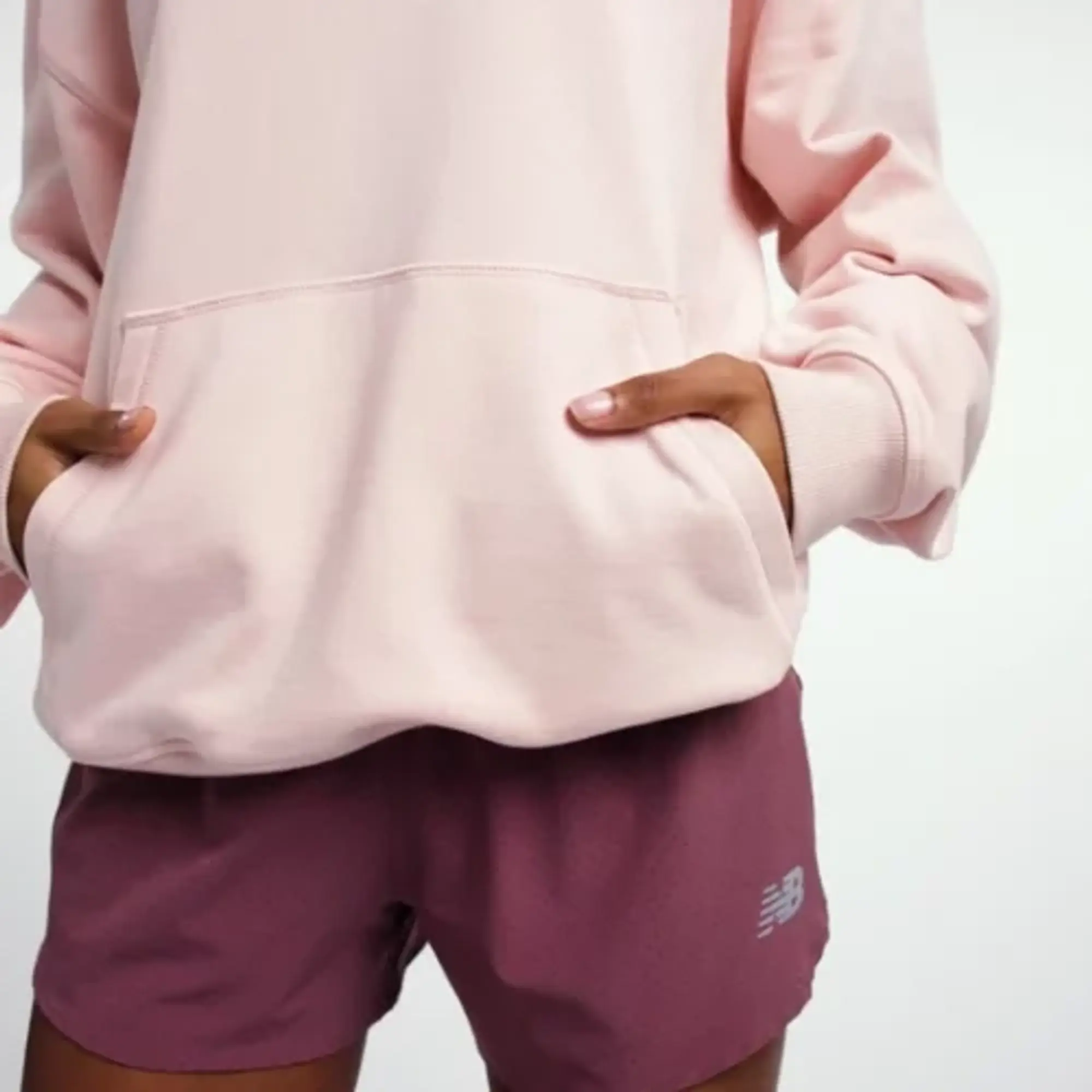New Balance Athletics French Terry Hoodie Women Hoodies Grey