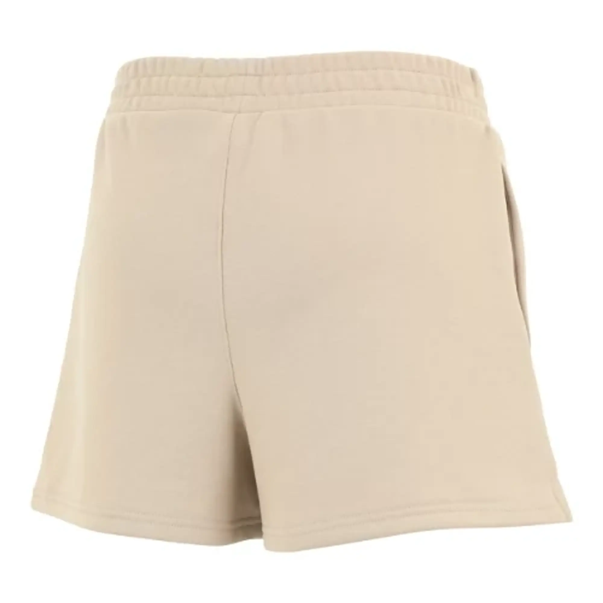 New Balance Women's Linear Heritage French Terry Short in Grey Cotton Fleece