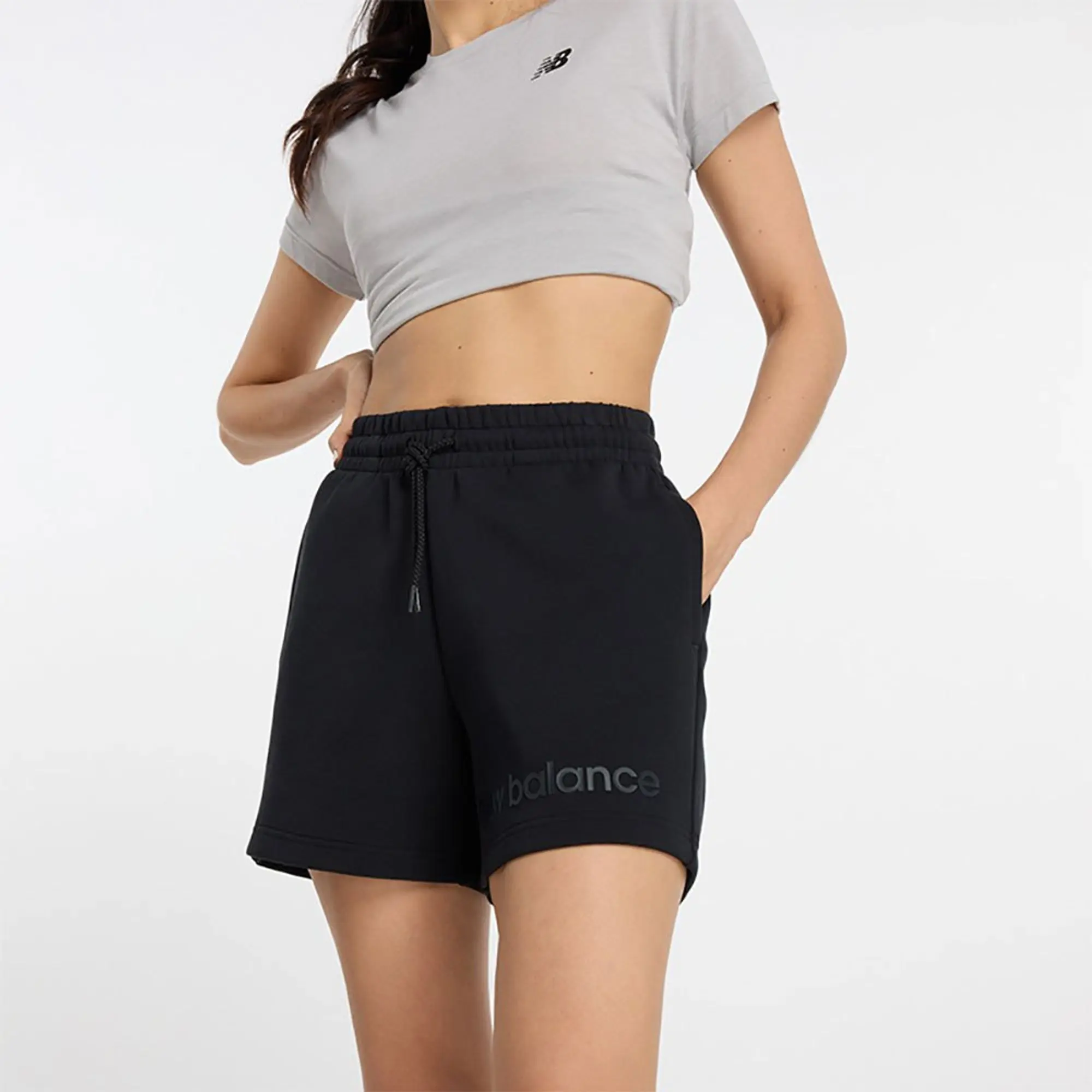 New Balance Women's Hyper Density Short in Black Cotton