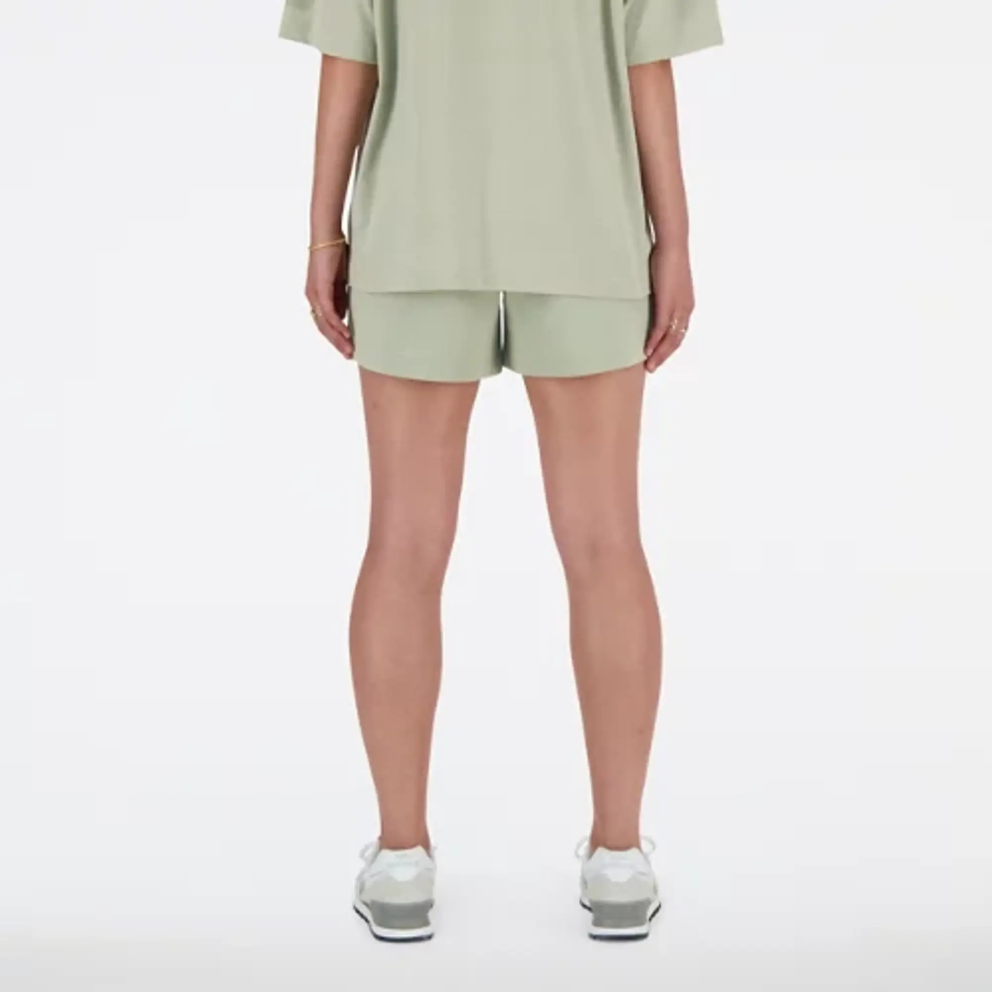 New Balance Women's Hyper Density Short in Green Cotton