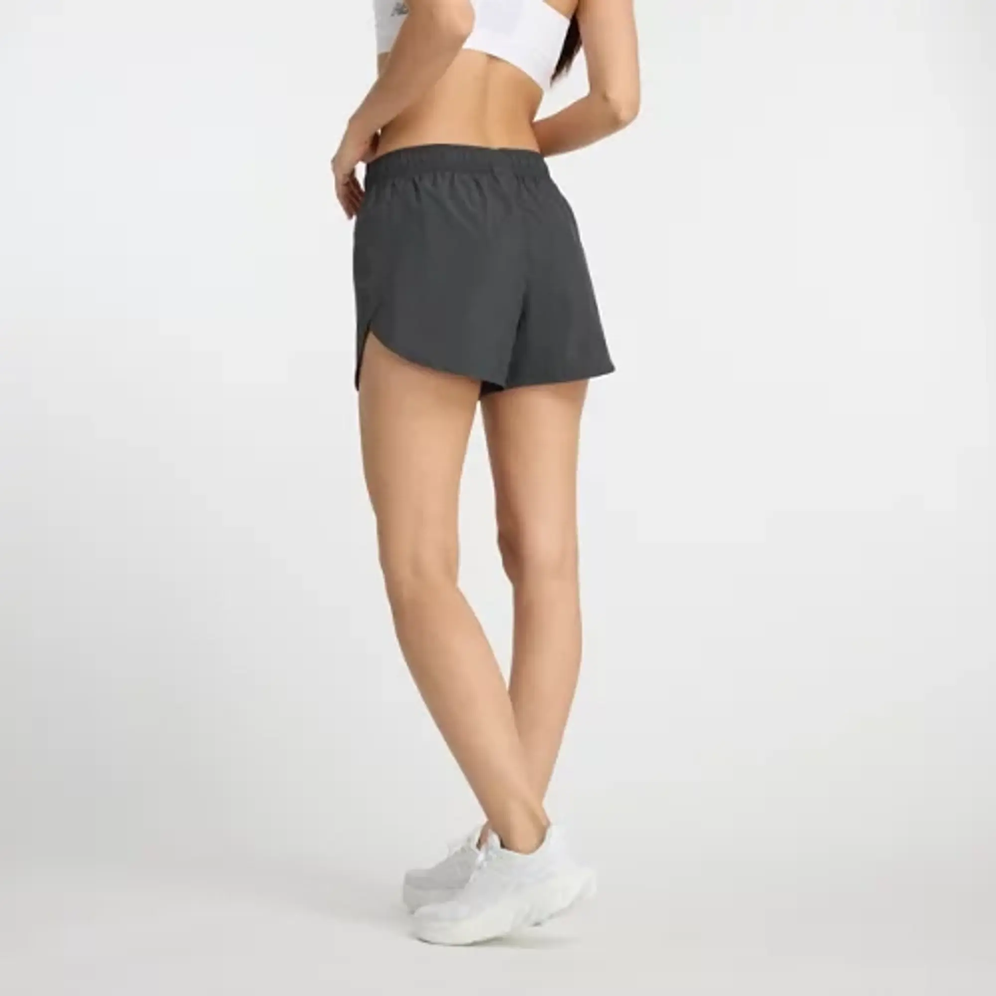 New Balance Women's Shifted Short in Black Polywoven