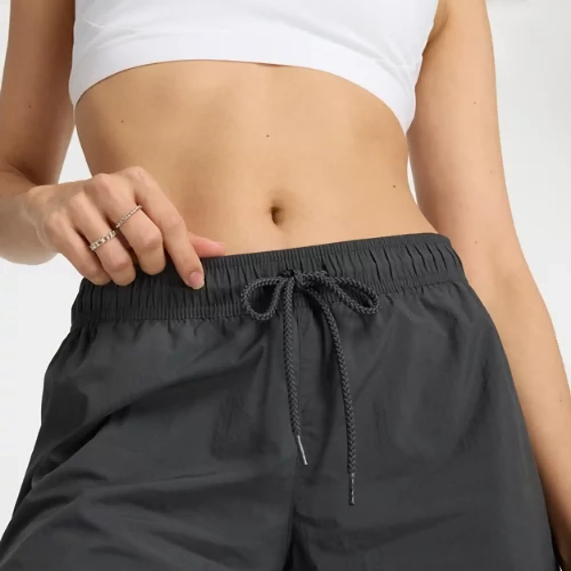 New Balance Women's Shifted Short in Black Polywoven