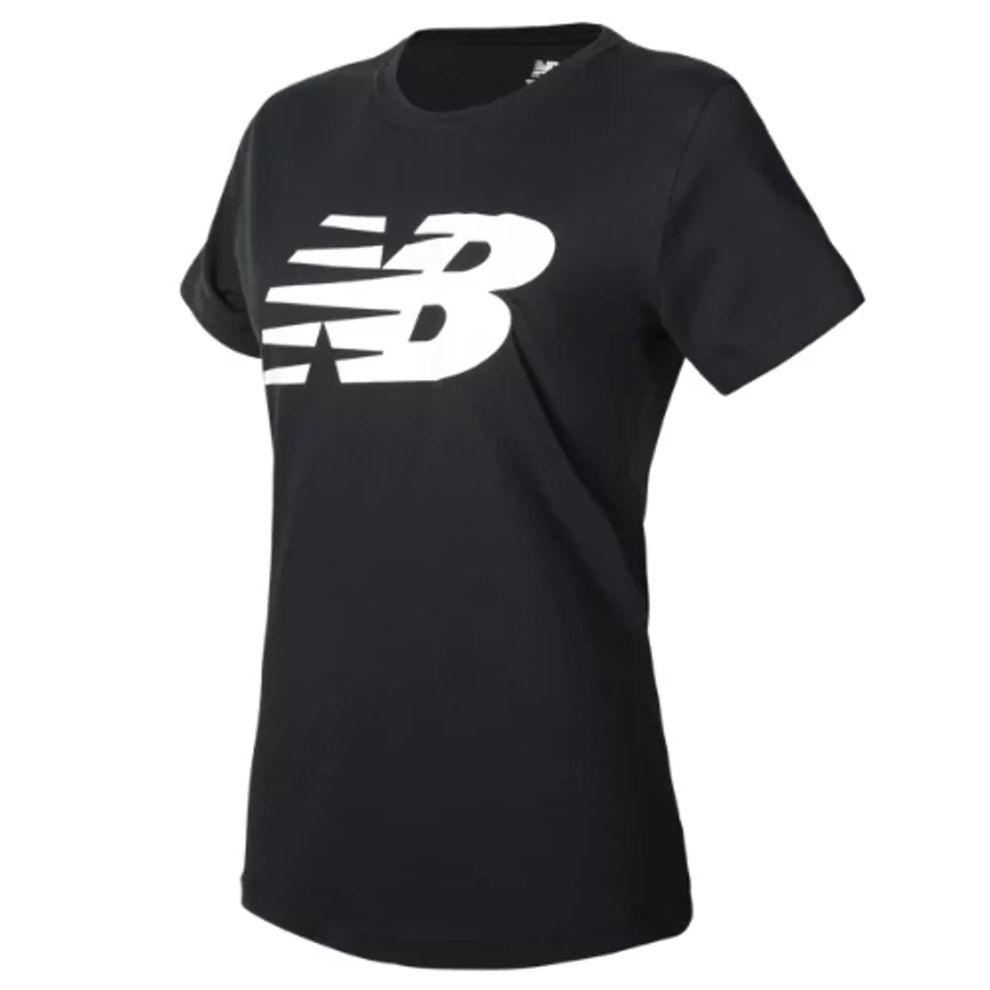 New Balance Women's Classic Flying NB Graphic T-Shirt in Black Cotton