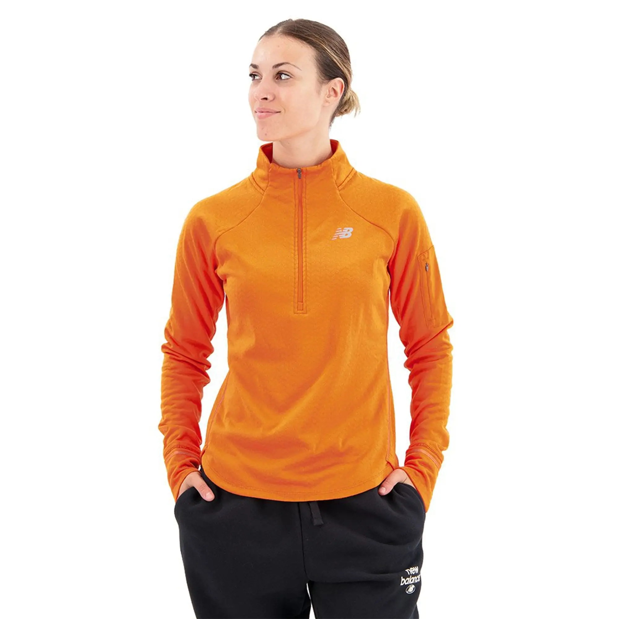 New Balance Nb Heat Grid Half Zip Sweatshirt