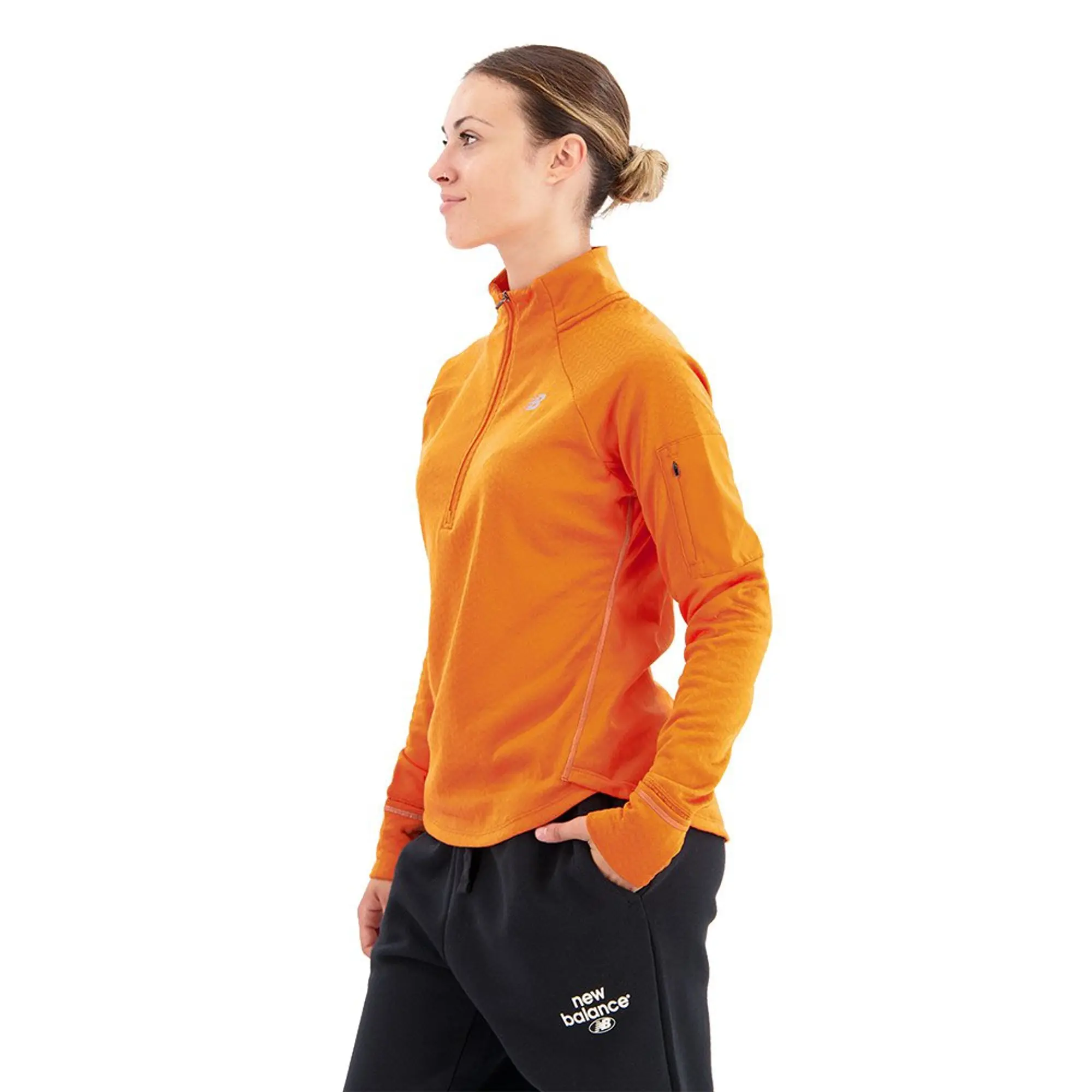 New Balance Nb Heat Grid Half Zip Sweatshirt