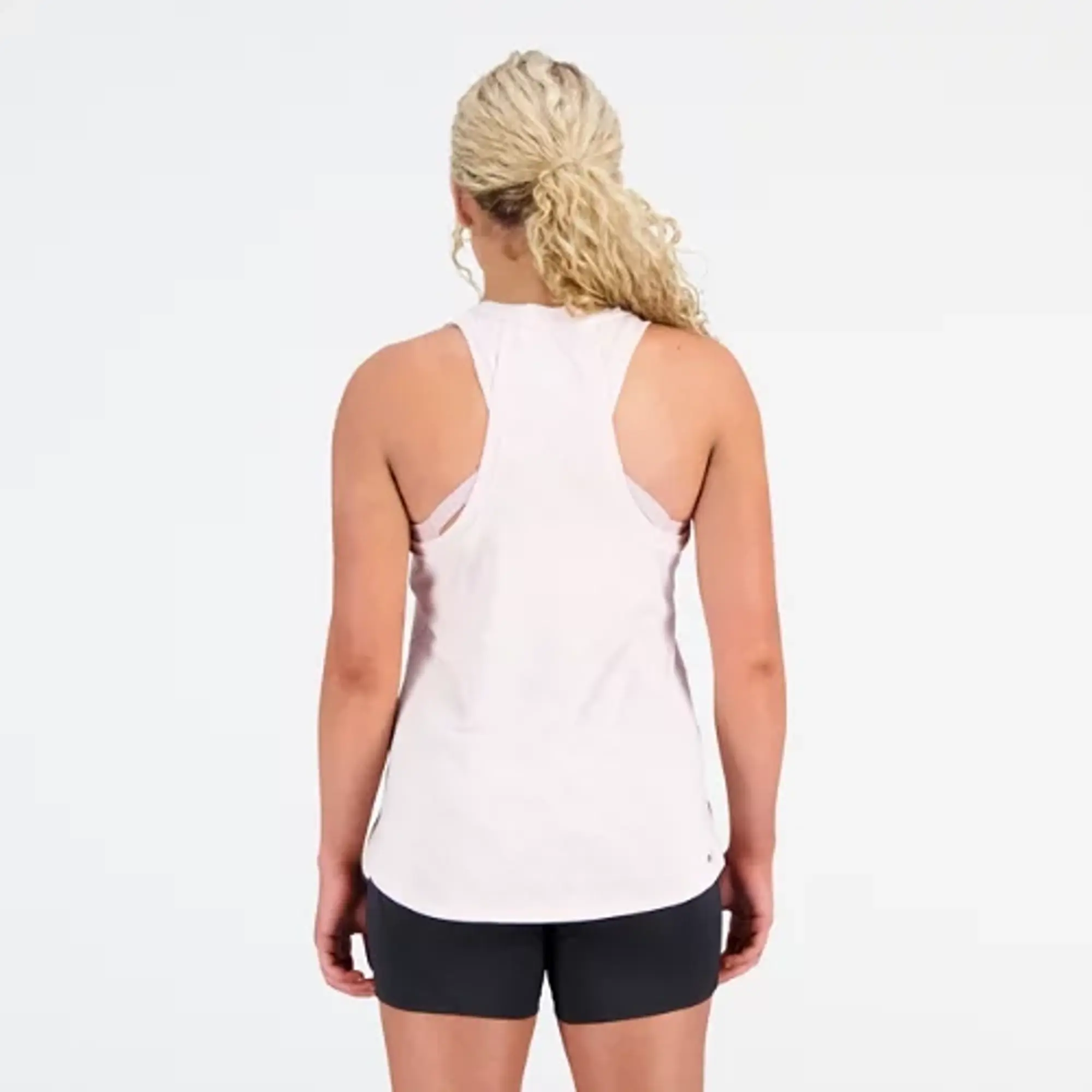 New Balance Women's Q Speed Jacquard Tank in Pink Poly Knit