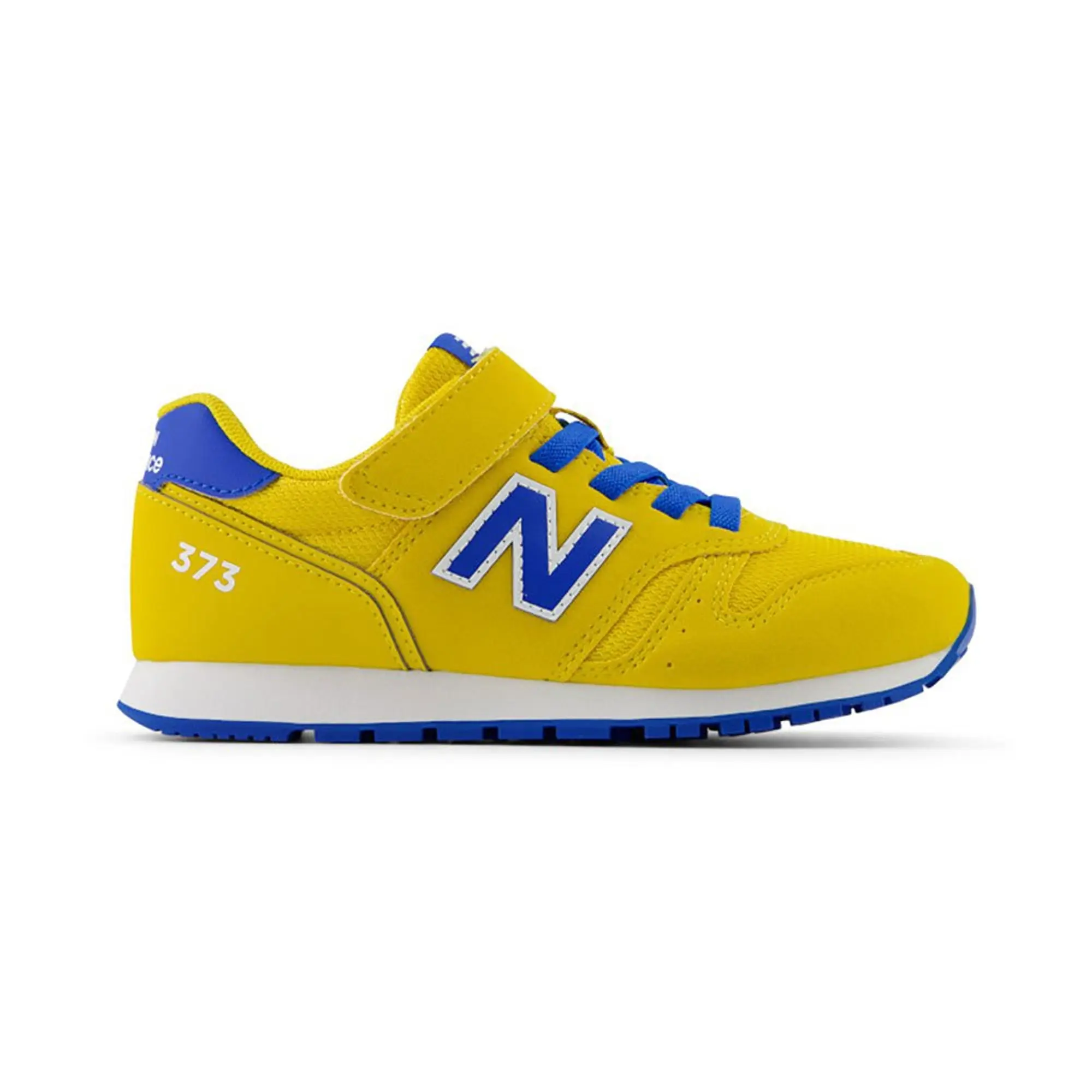 New Balance Kids' 373 Hook and Loop in Orange/Blue Synthetic