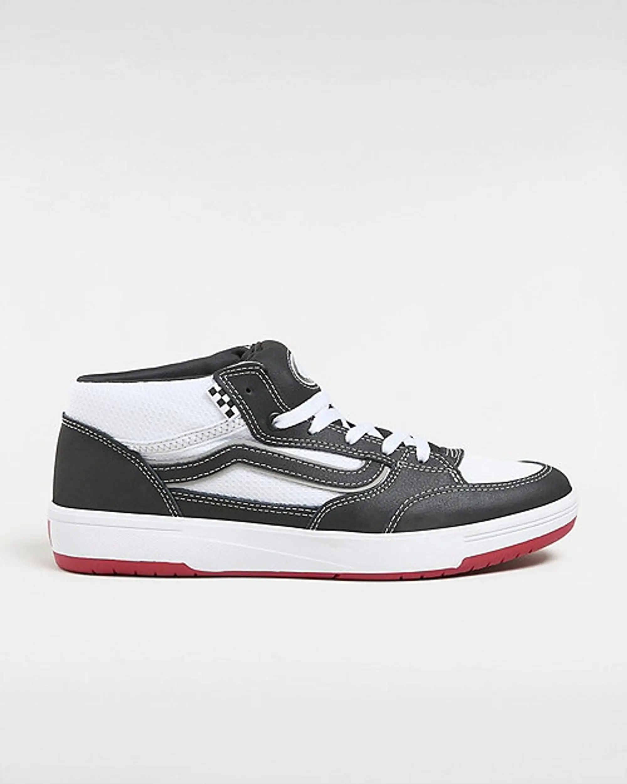 Vans Zahba Mid Shoes (Black/White/Red) Unisex Black