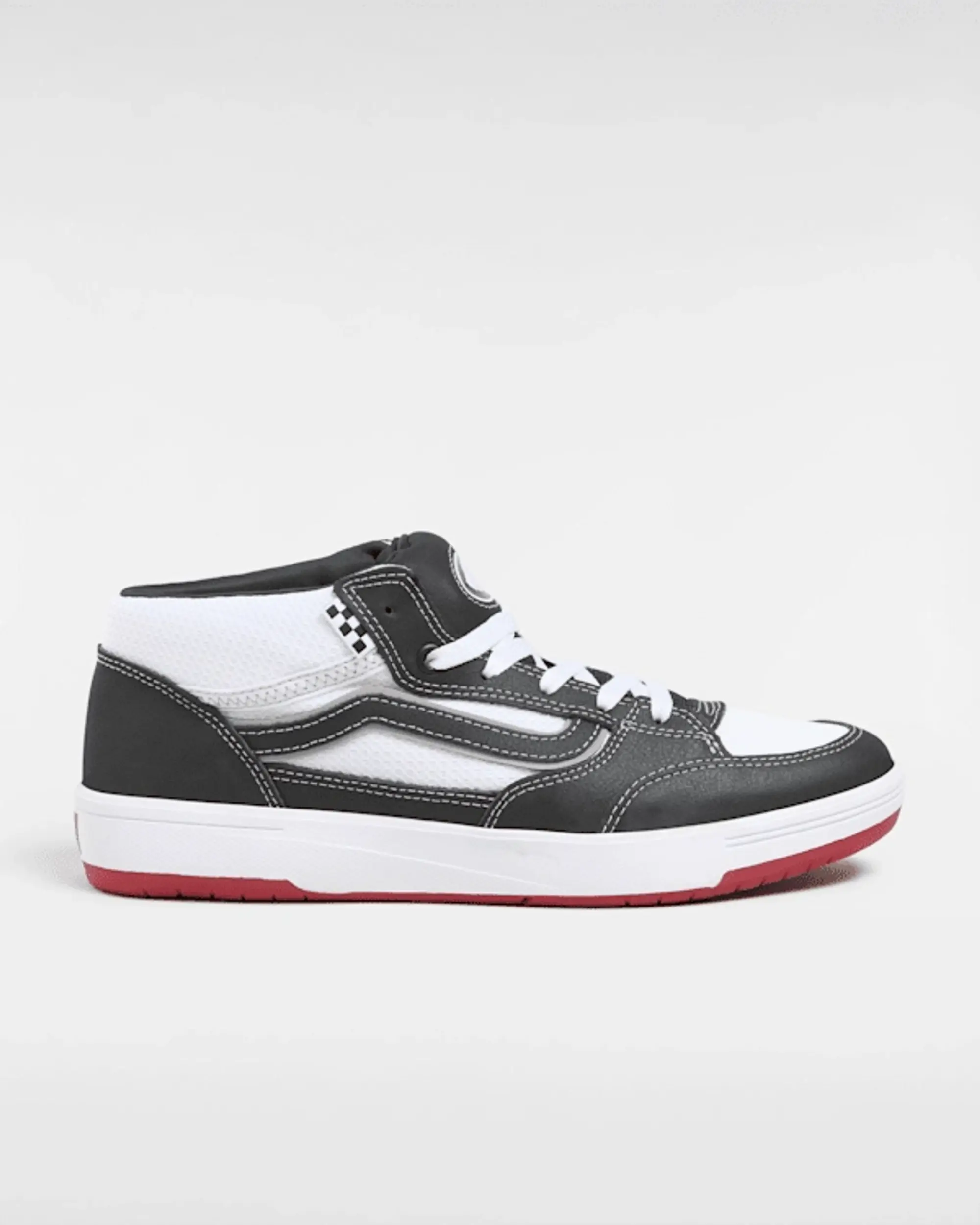 Vans Zahba Mid Shoes (Black/White/Red) Unisex Black