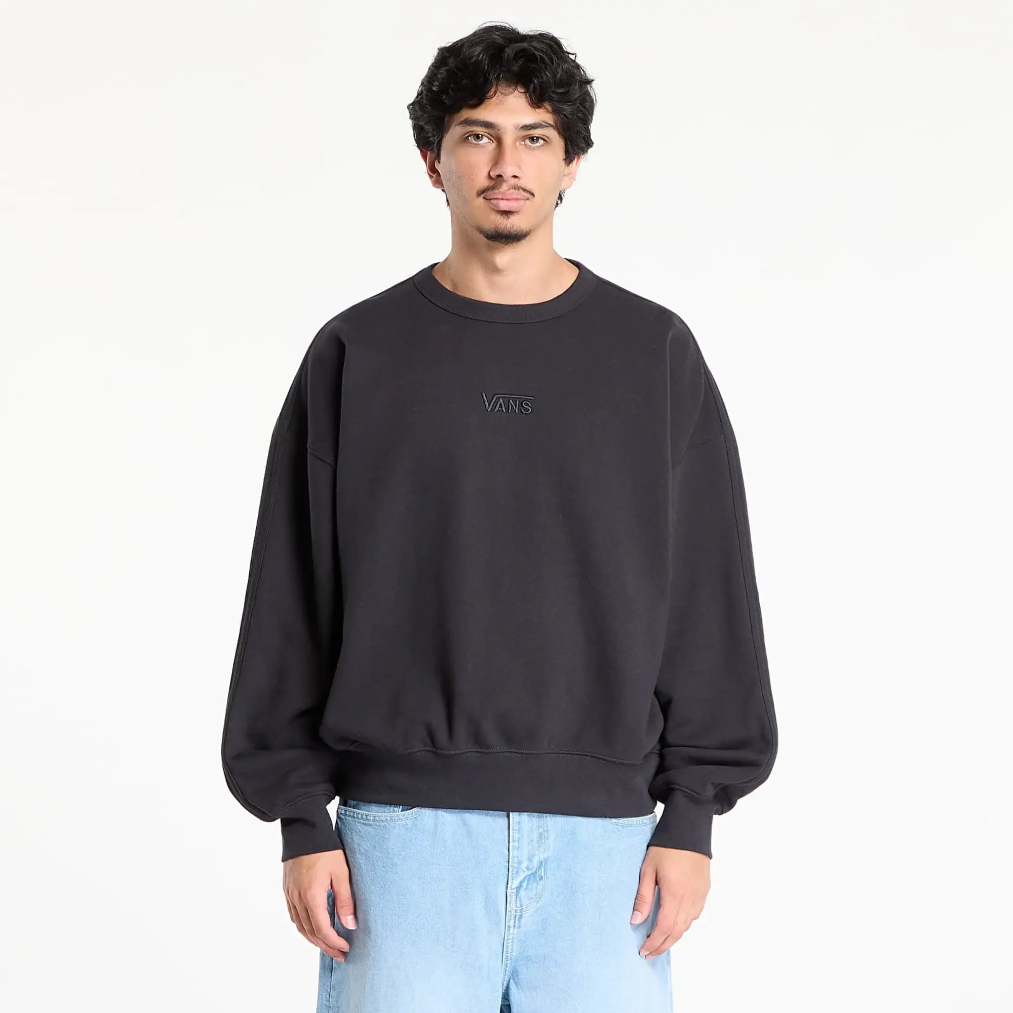 Vans Premium Logo Crew Sweatshirt (Black) Unisex Black
