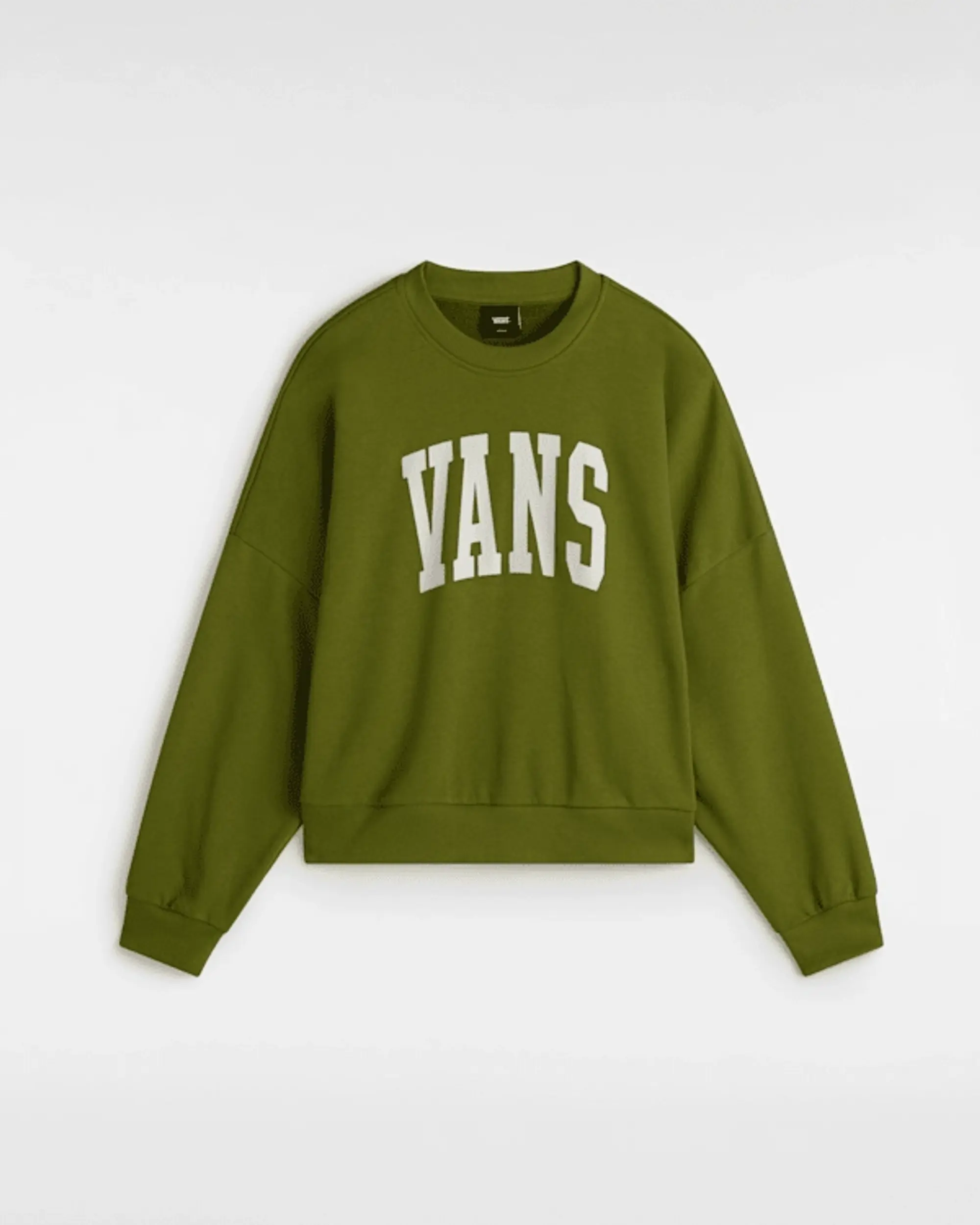 Vans - Stadium French Terry Loose Crew Sweatshirt, Woman, Green